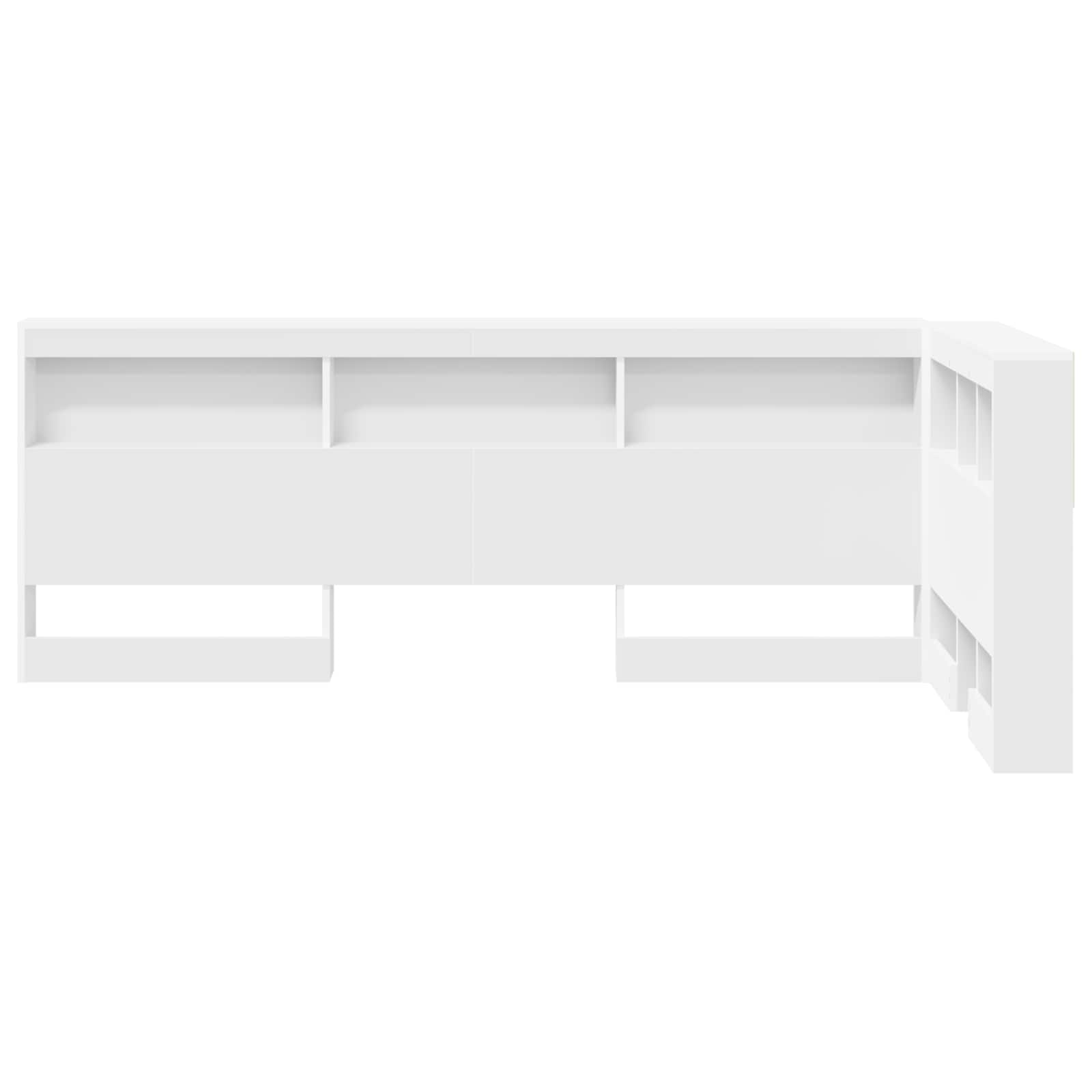 Storage Headboard White 90 cm Engineered Wood