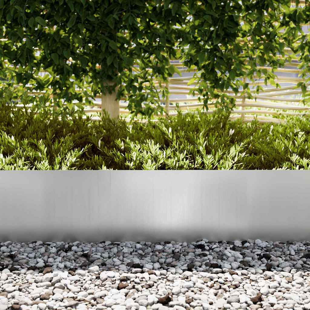 Lawn Edging 30 pcs Silver 100 x 0.05 x 30 cm Galvanised Steel