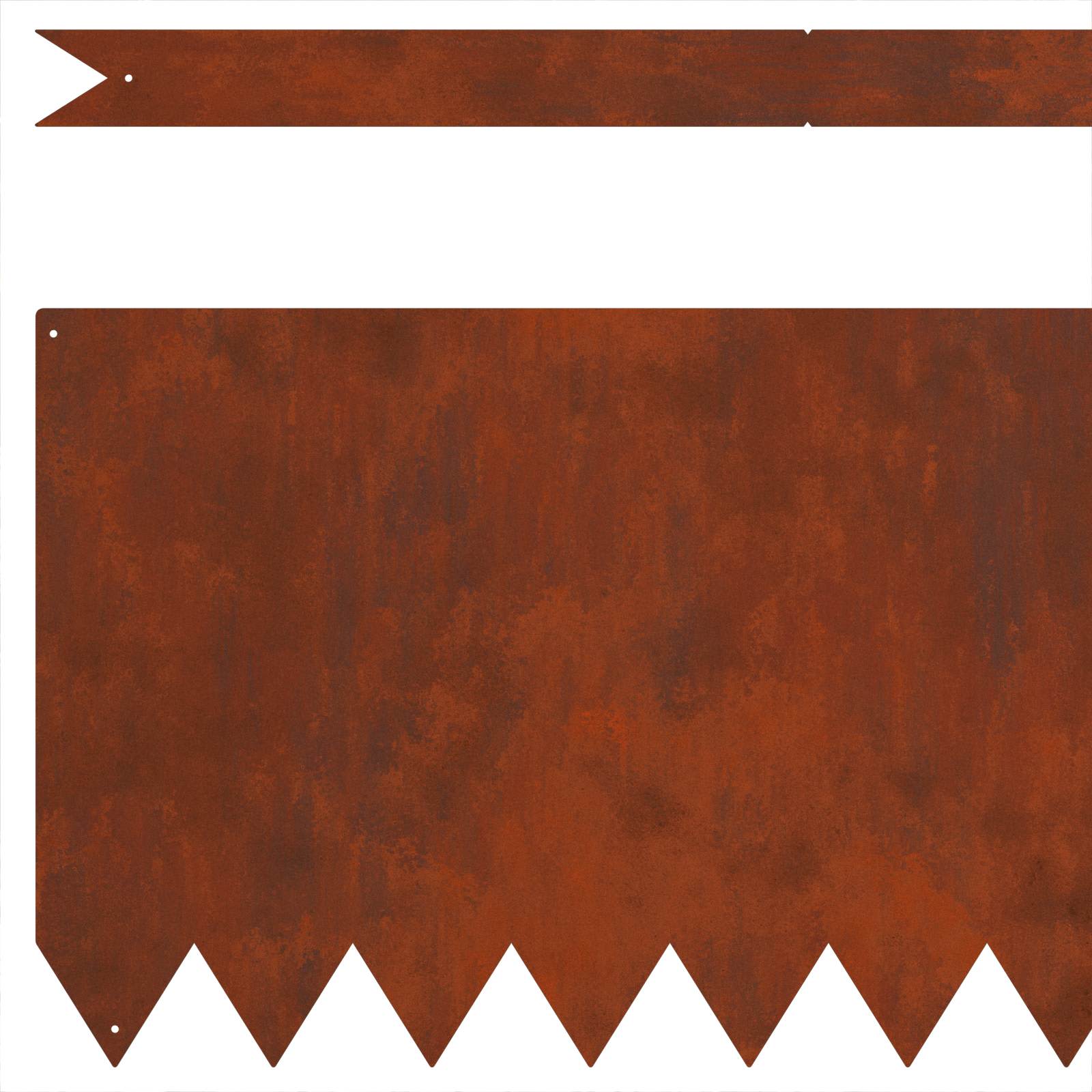Lawn Edging 50 pcs Rusty 100 x 0.05 x 30 cm Weathering Steel