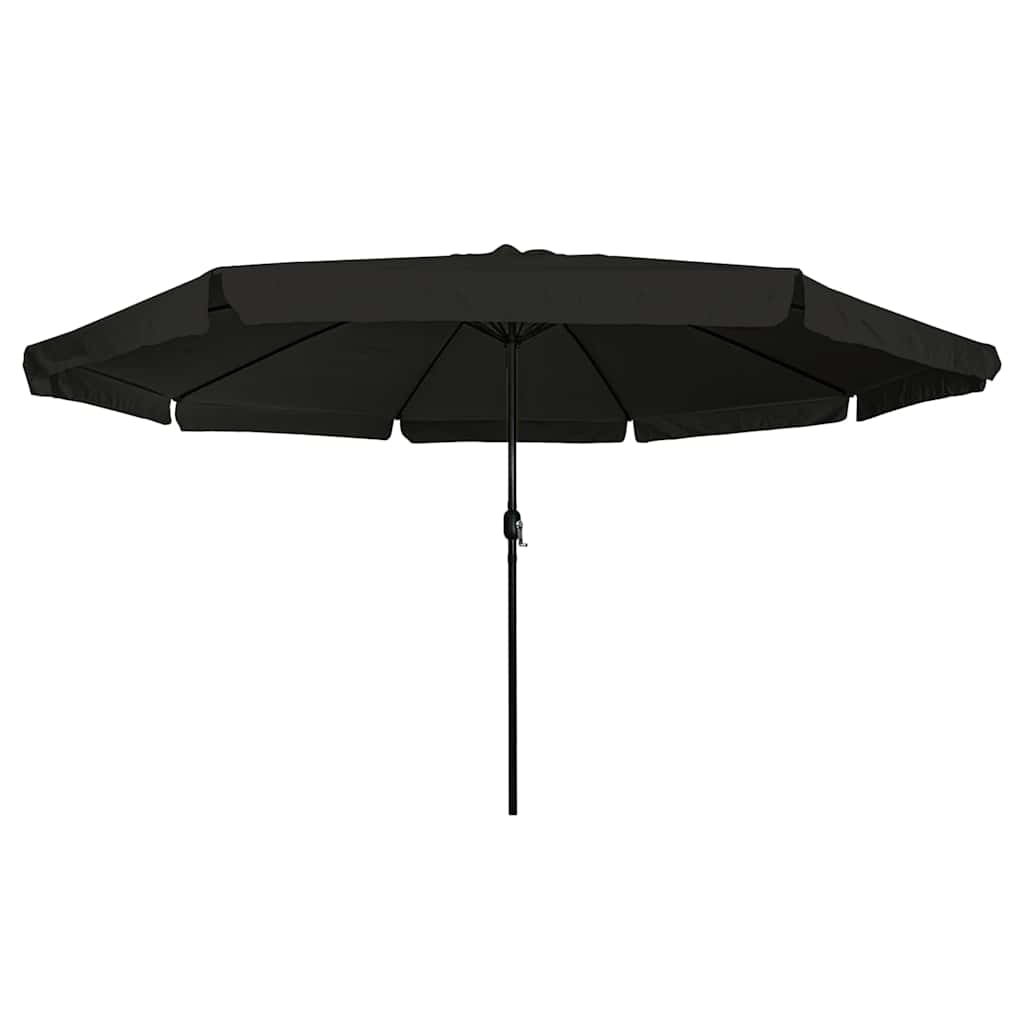 Garden Parasol Black 394 x 394 x 248 cm Polyester and Steel