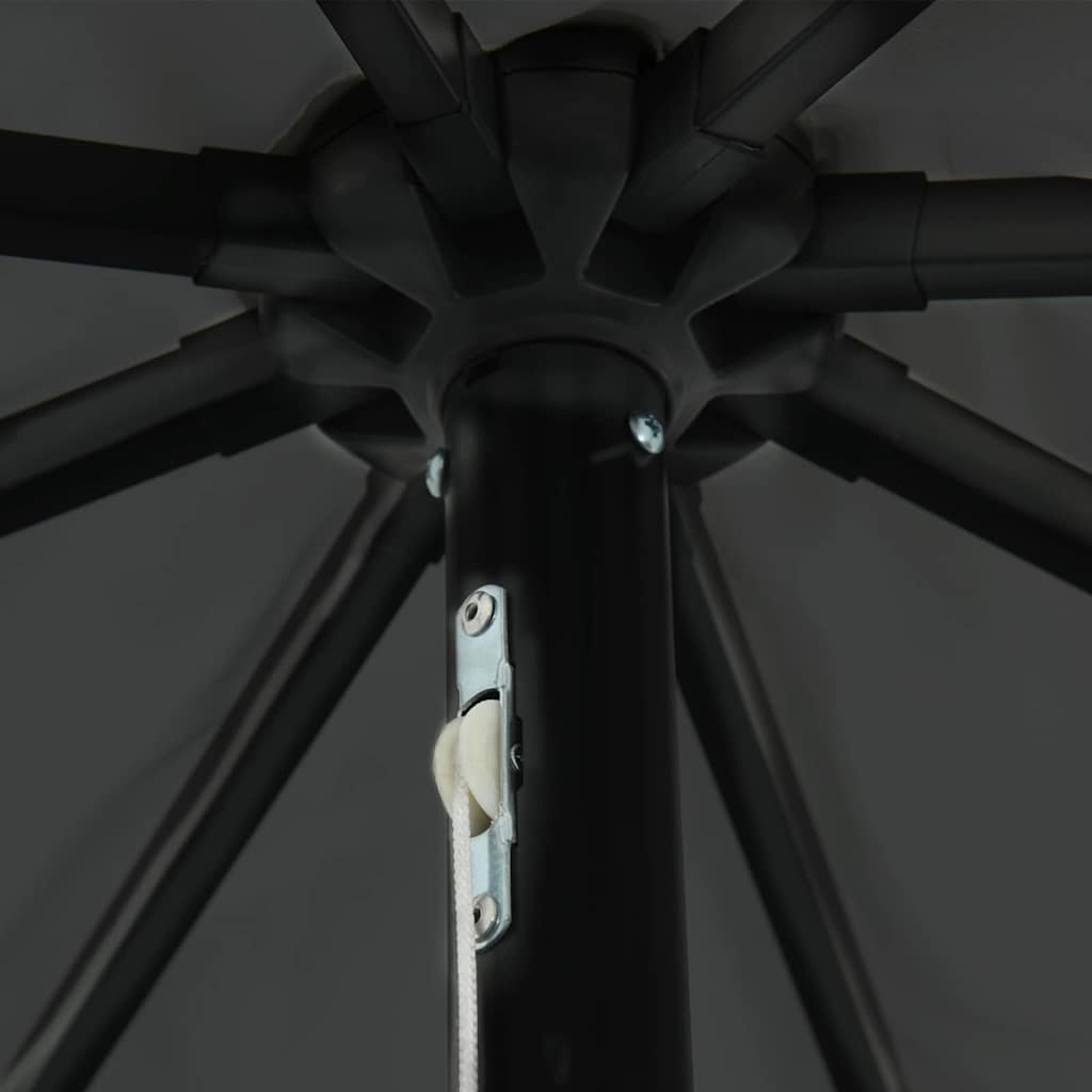 Garden Parasol Anthracite 395 x 395 x 245 cm Polyester