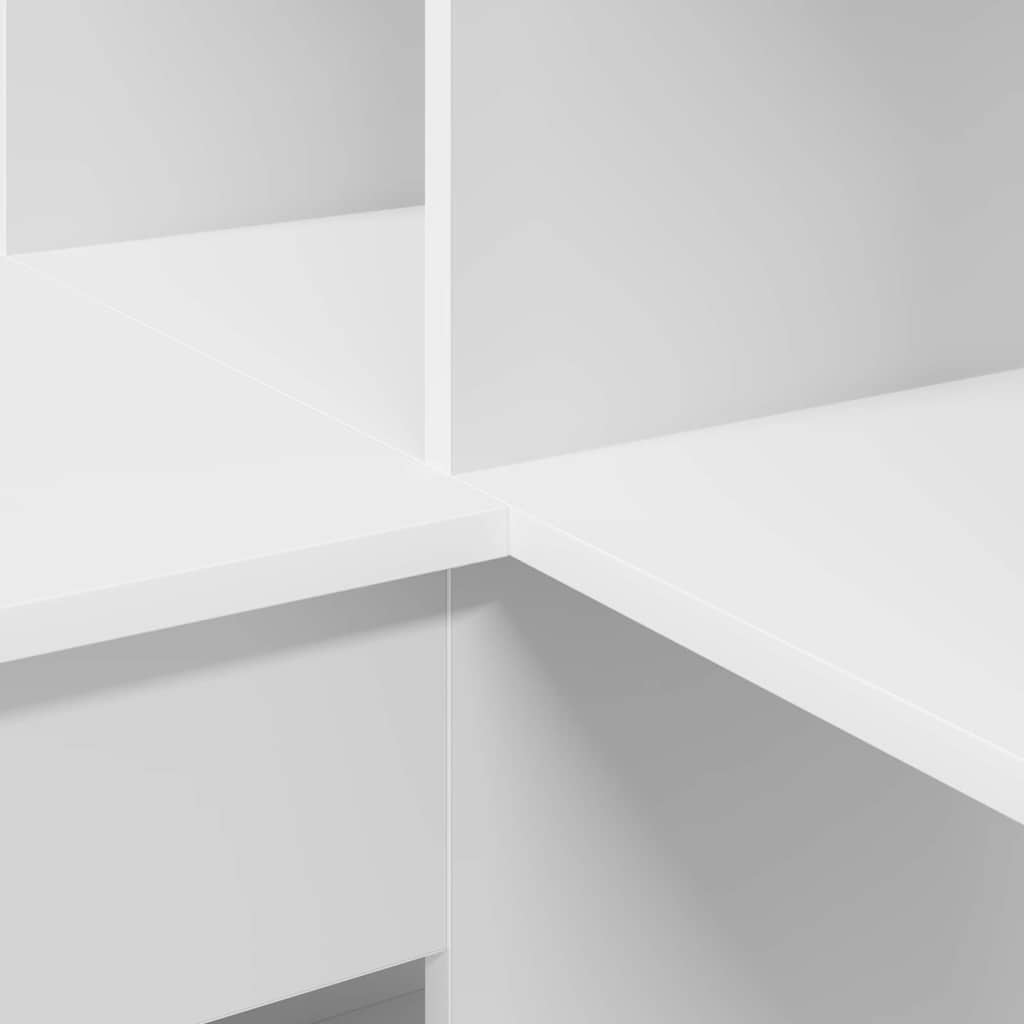 Corner Desk White 101,5 x 149,5 x 149,5 cm Engineered Wood