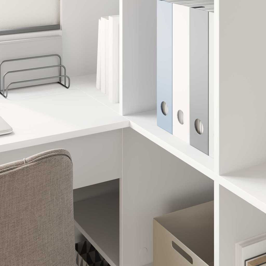 Corner Desk White 101,5 x 149,5 x 149,5 cm Engineered Wood