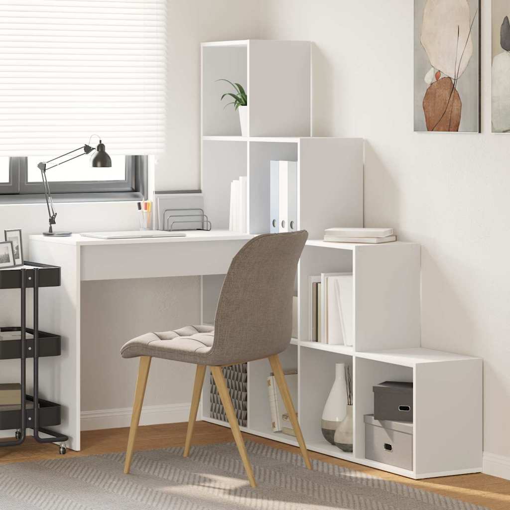 Corner Desk White 101,5 x 149,5 x 149,5 cm Engineered Wood