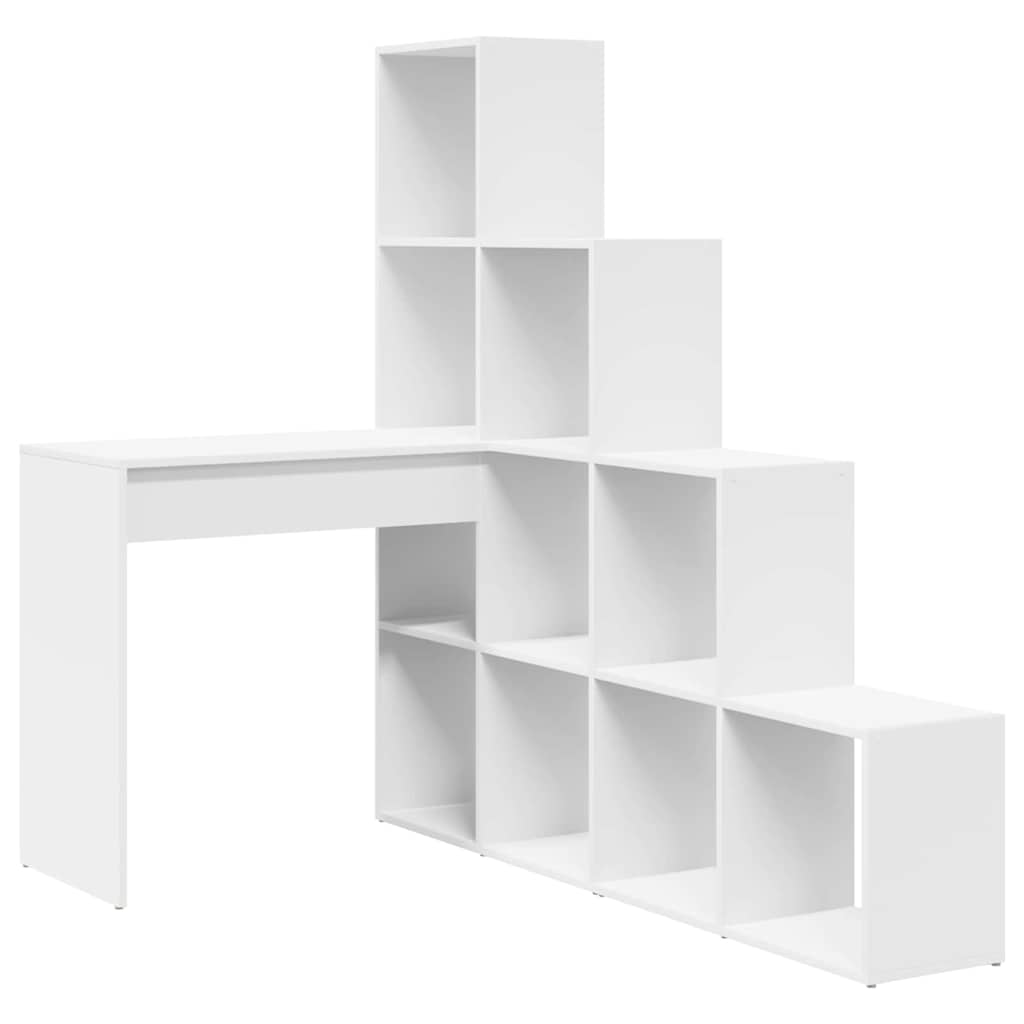 Corner Desk White 101,5 x 149,5 x 149,5 cm Engineered Wood
