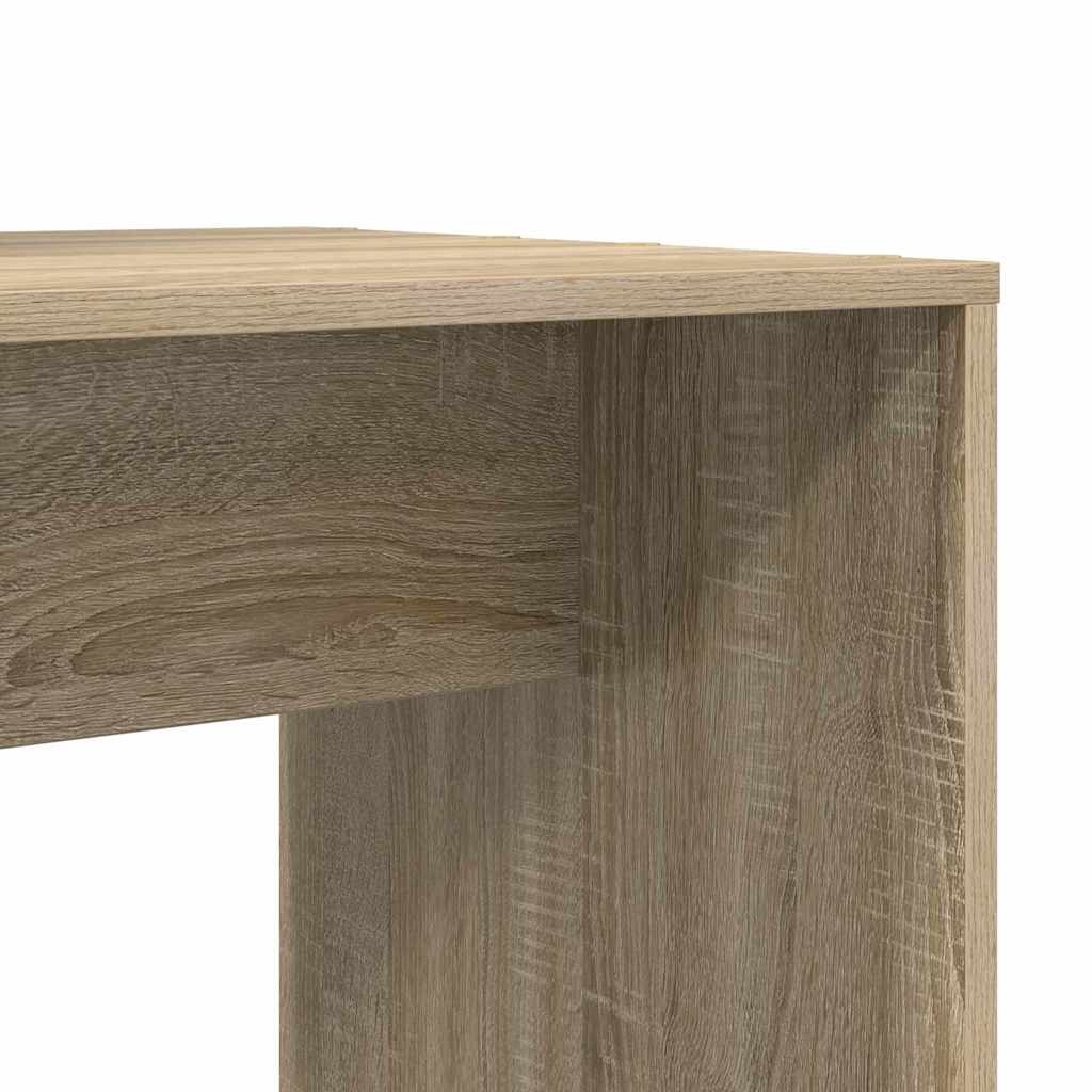 Desk with Shelf Sonoma Oak 138,5 x 55 x 143 cm Engineered Wood