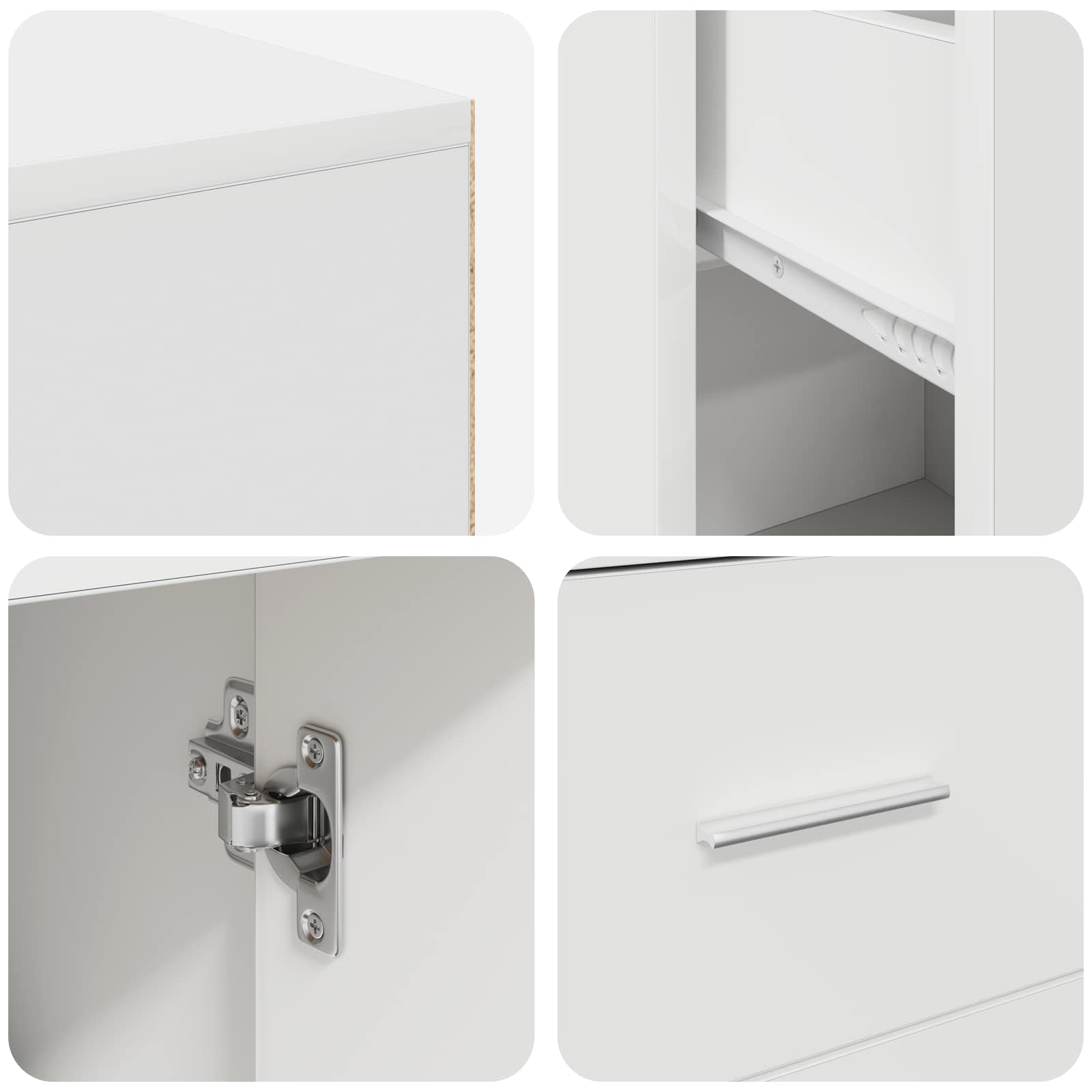 Corner Desk with Drawer White 102 x 88 x 75 cm