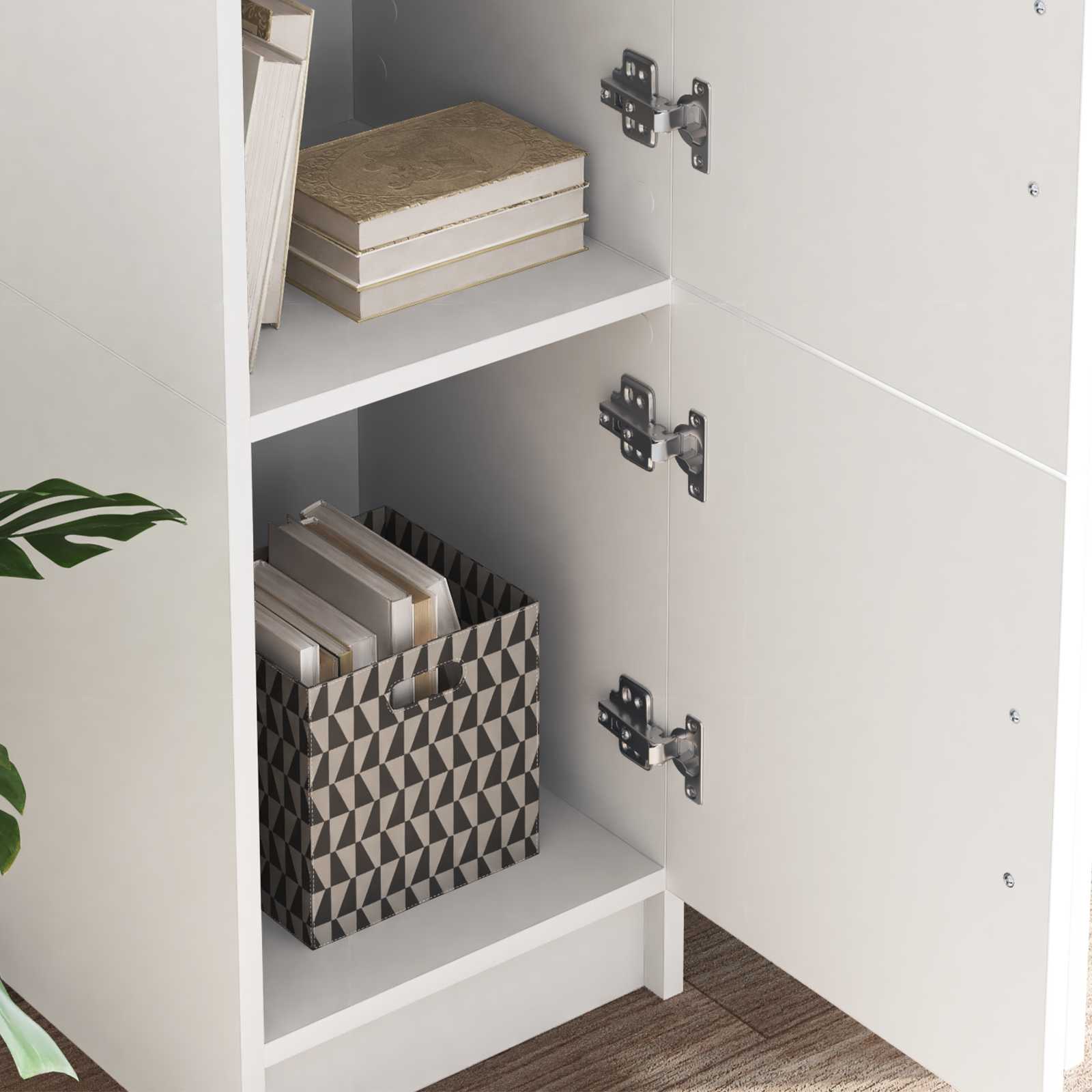 Desk White 133.5 x 50 x 124 cm 2 pcs