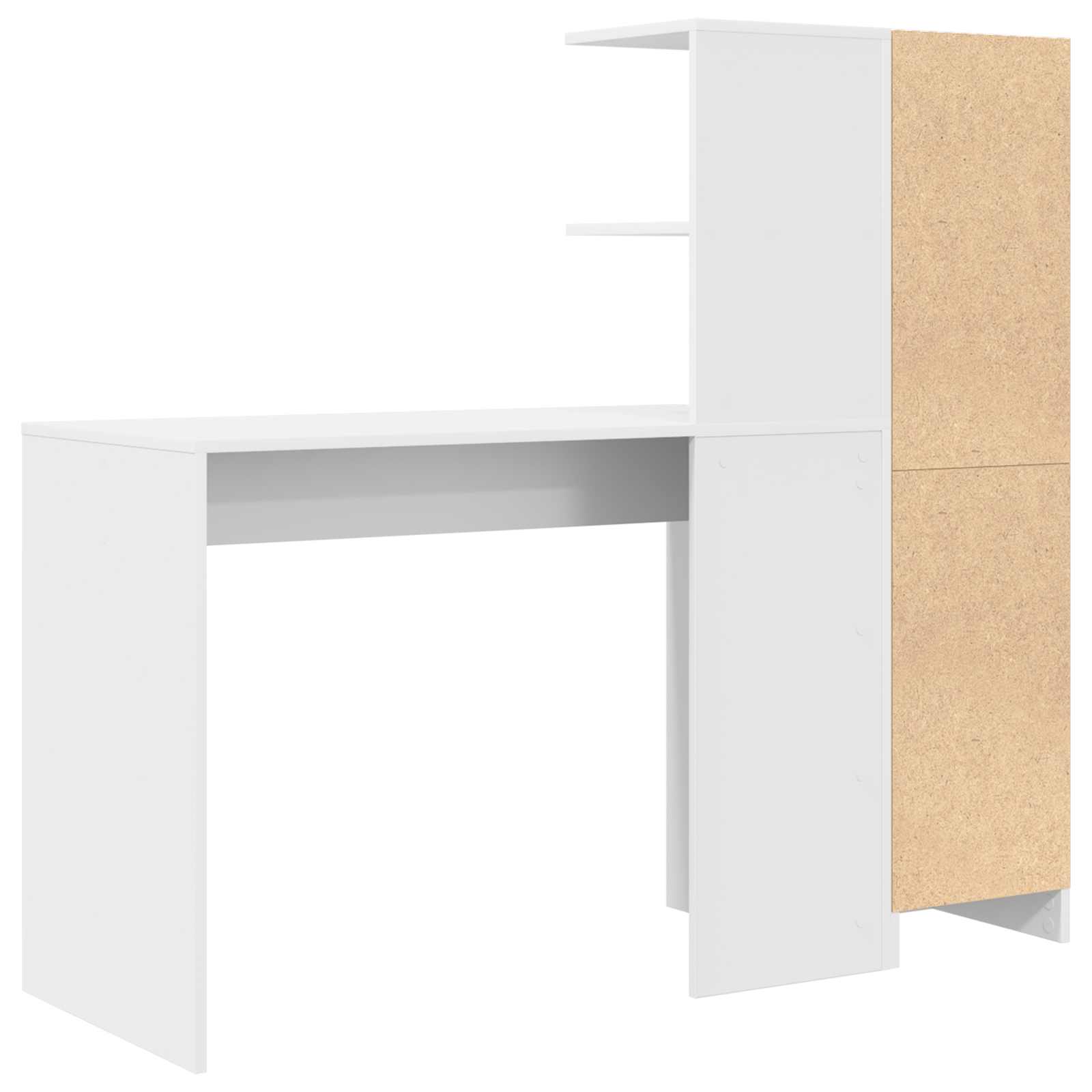 Desk White 133.5 x 50 x 124 cm 2 pcs