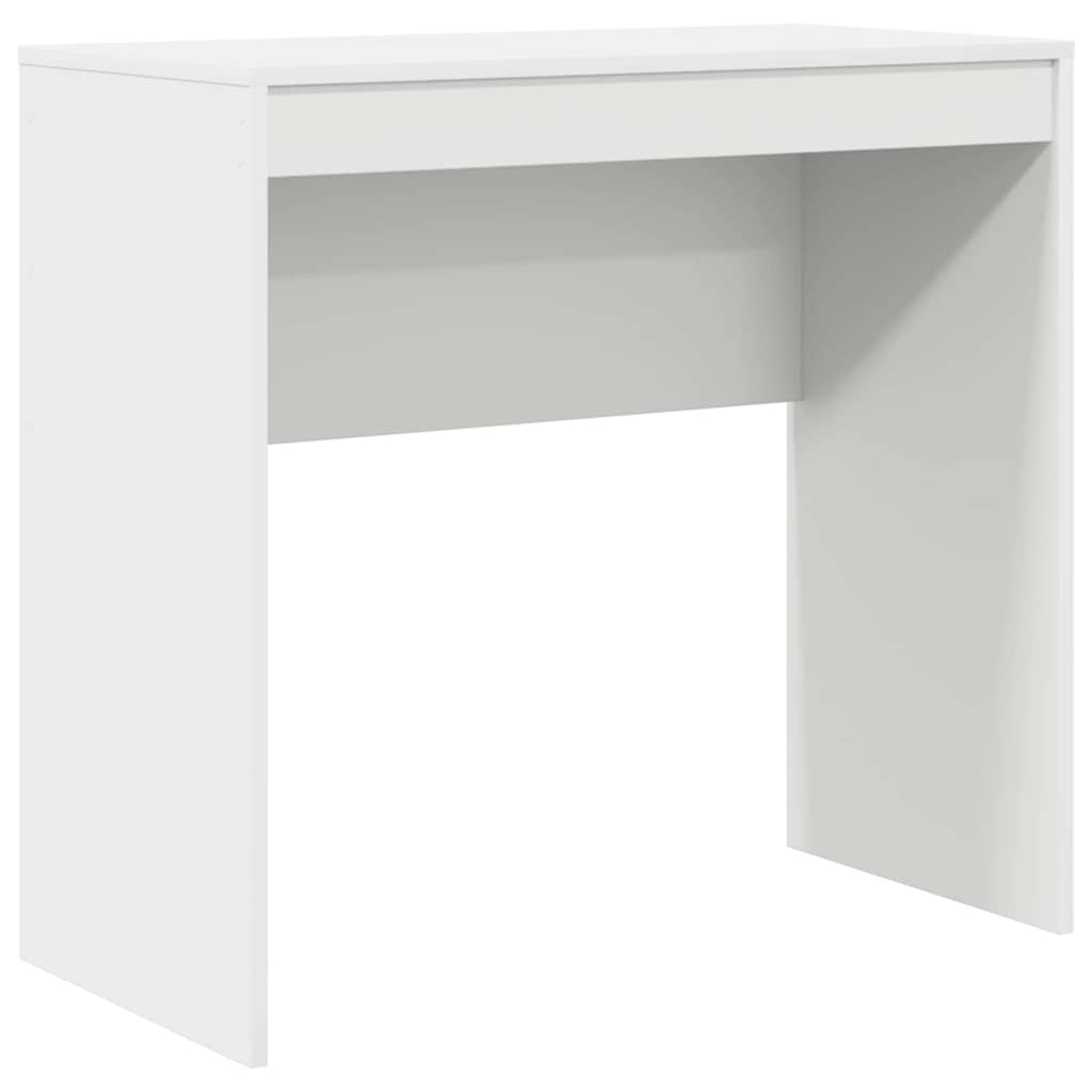 Desk with Storage with Drawer 2 pcs White Engineered wood