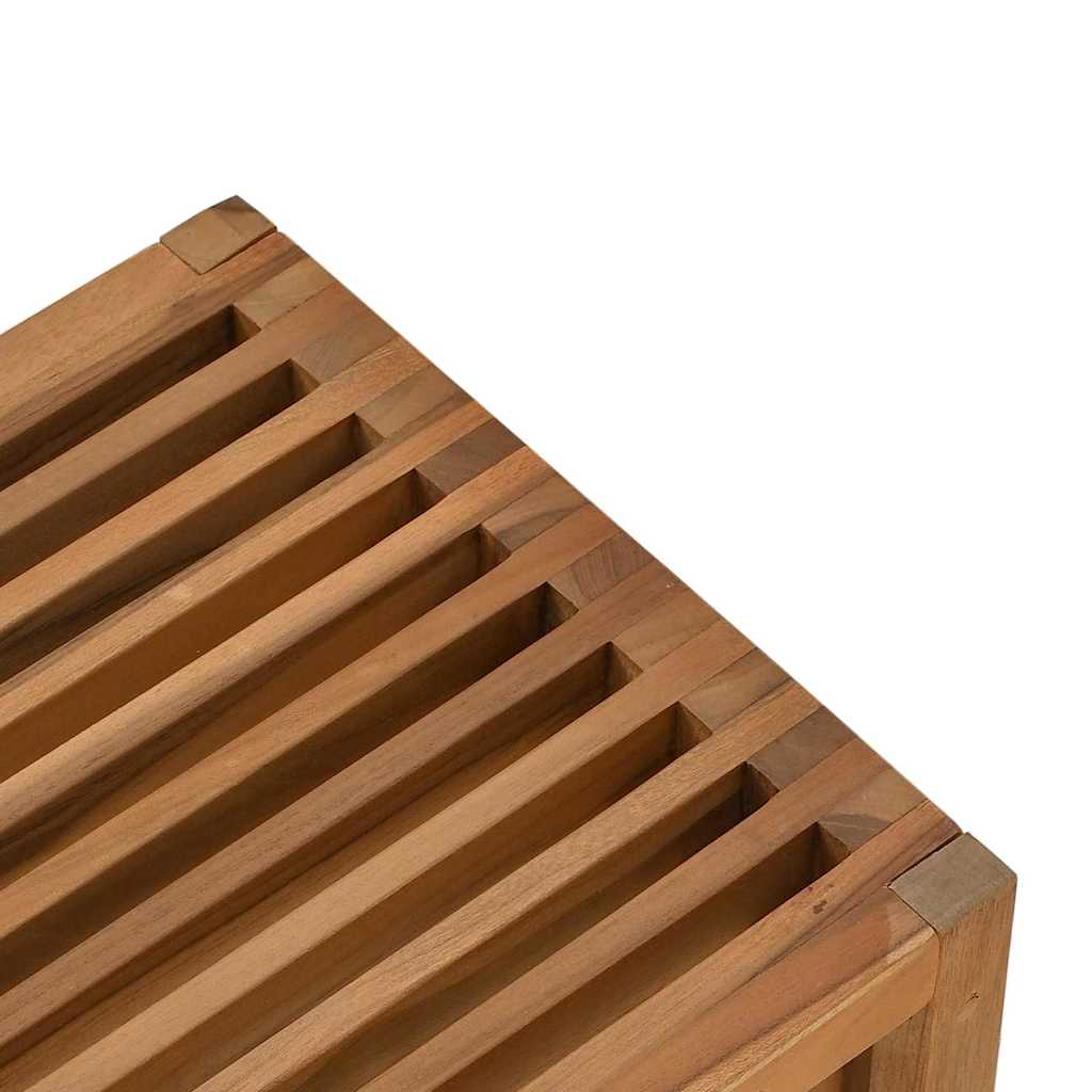 Garden Side Table Brown 50 x 32,5 x 35 cm Solid Teak Wood