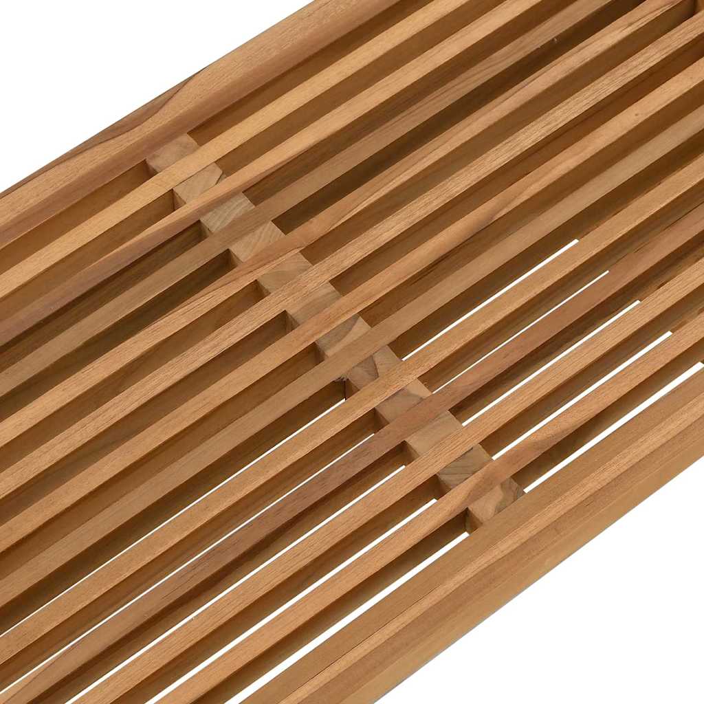 Garden Side Table Brown 70 x 37,5 x 35,5 cm Solid Teak Wood