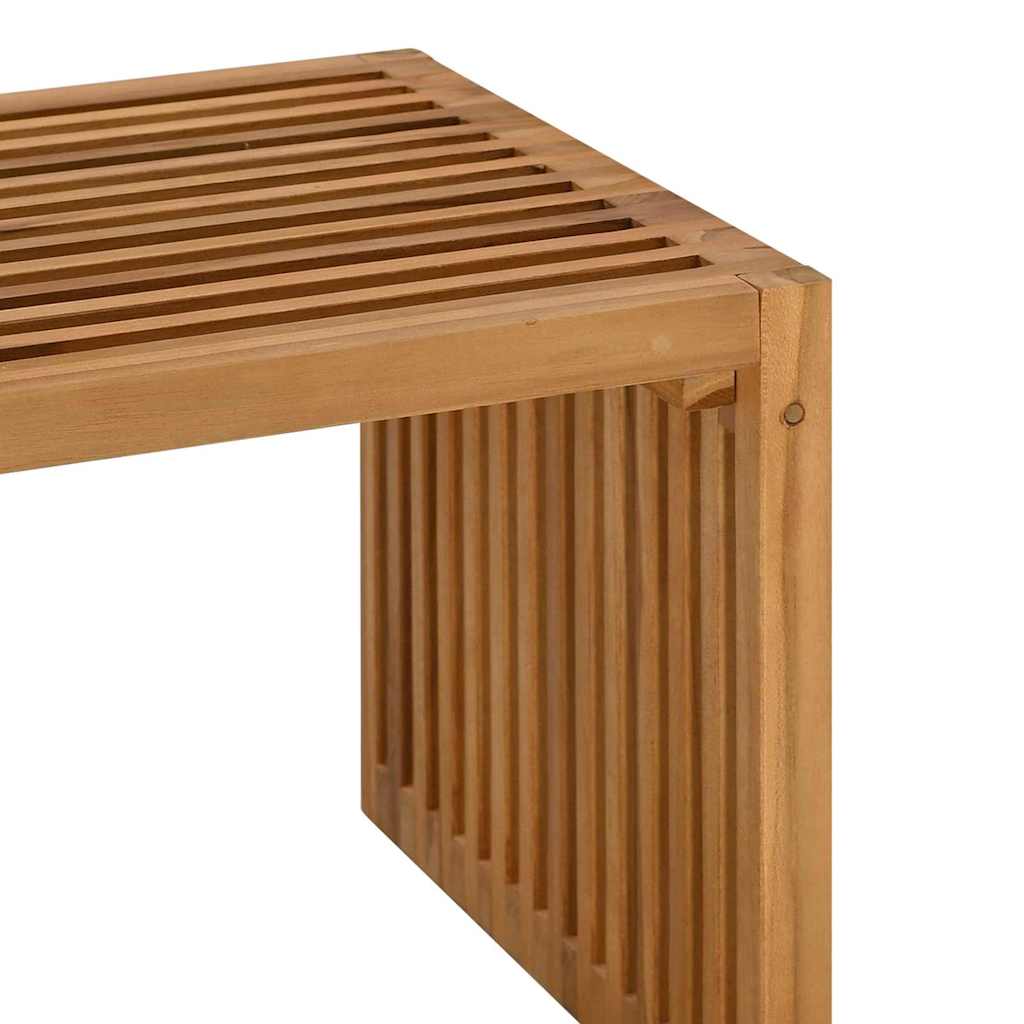 Garden Side Table Brown 70 x 37,5 x 35,5 cm Solid Teak Wood