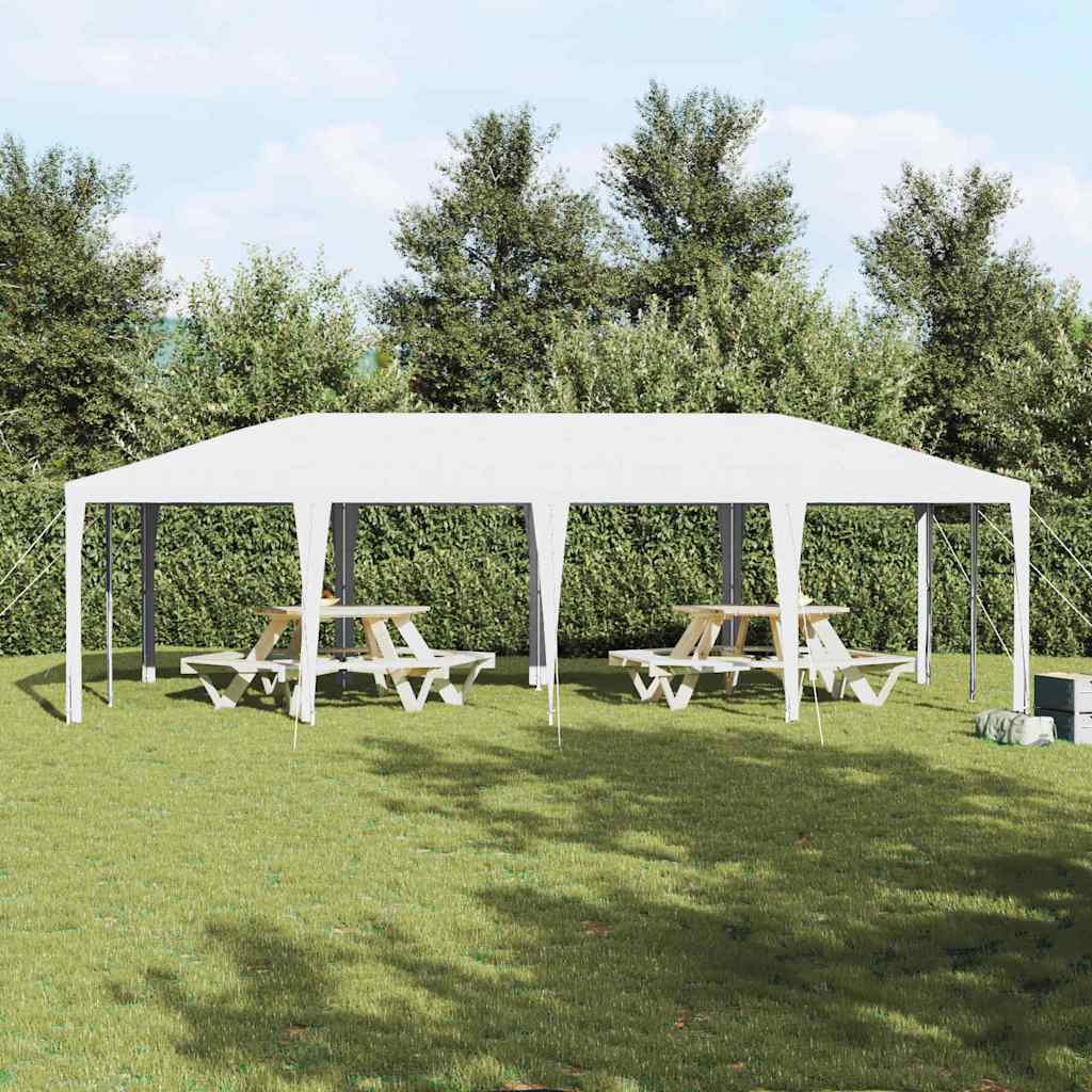 Party Tent White 800 x 400 x 266 cm Polyethylene and Steel