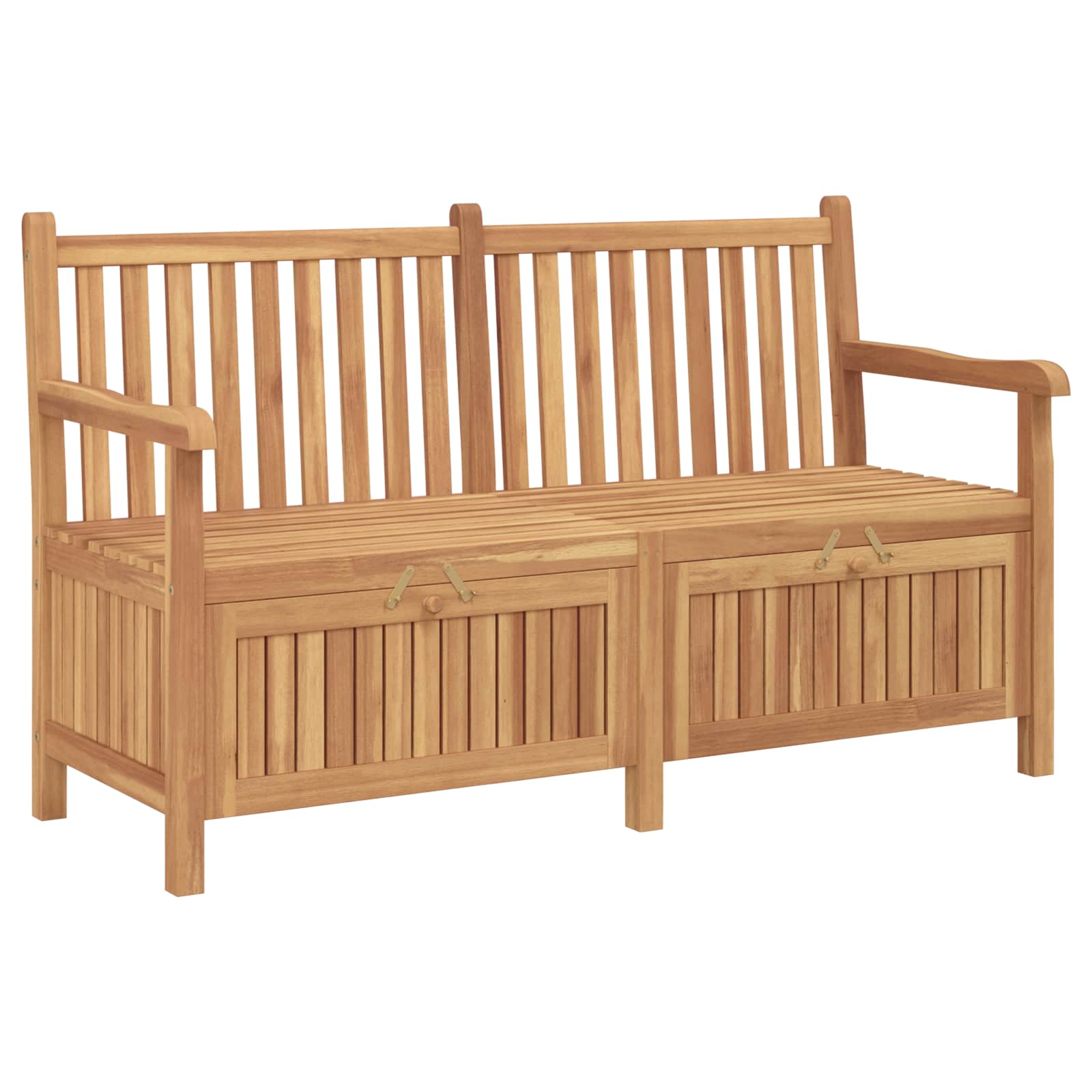 Garden Bench with Storage 150 x 60 x 90 cm Solid Teak Wood