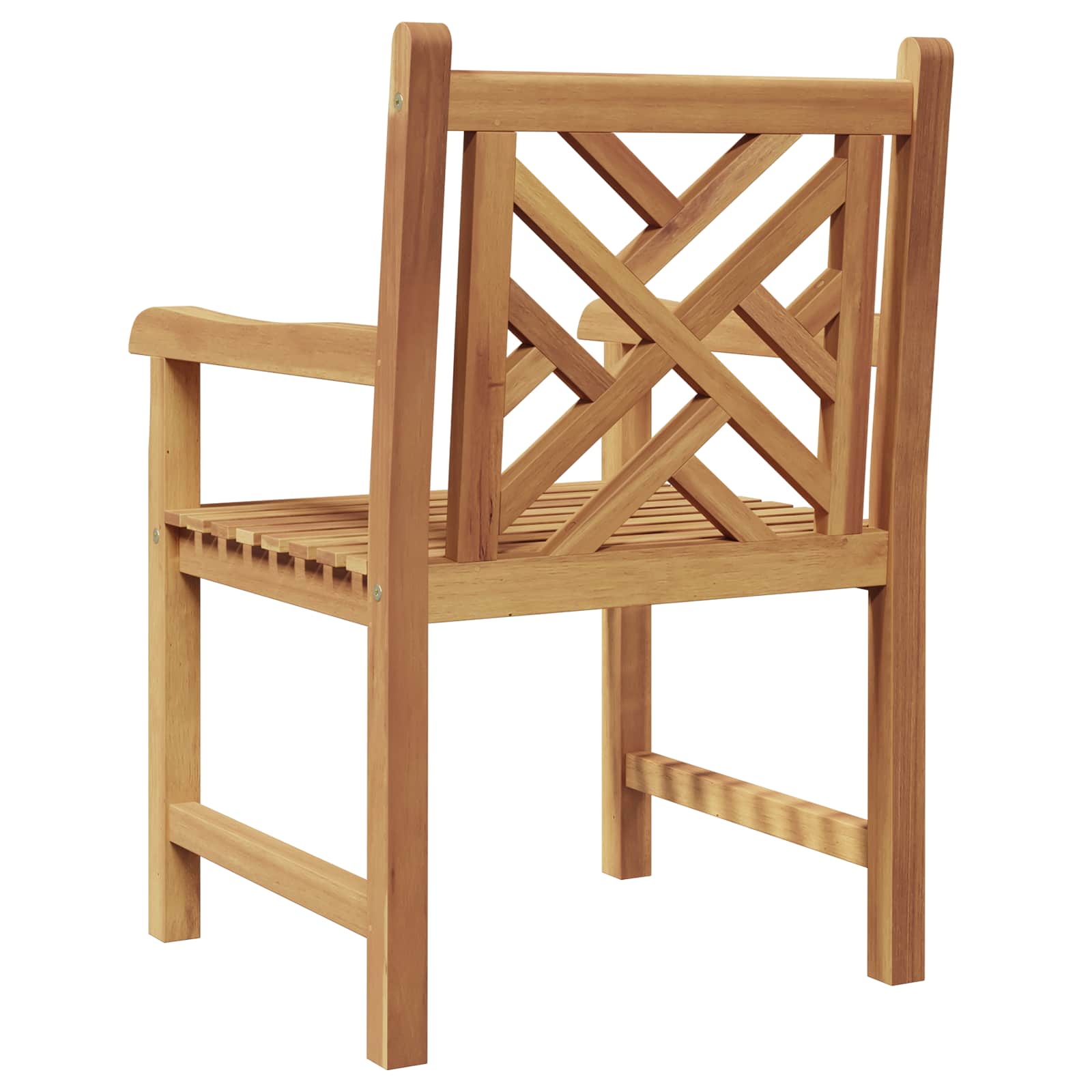 Chair 2 pcs Brown 60 x 58 x 90 cm Solid Teak Wood