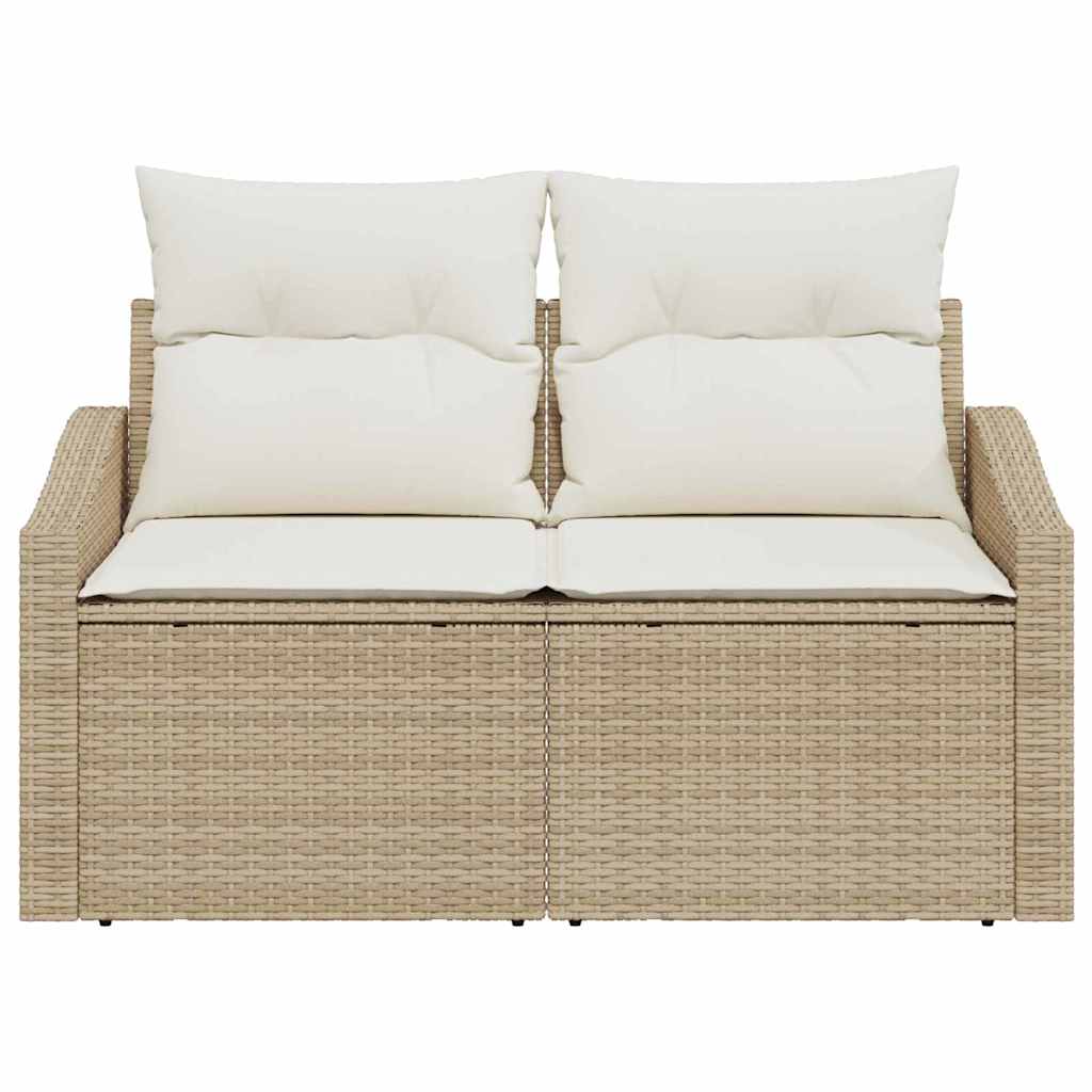 Garden Sofa with Cushion 123 x 62 x 69 cm Poly Rattan