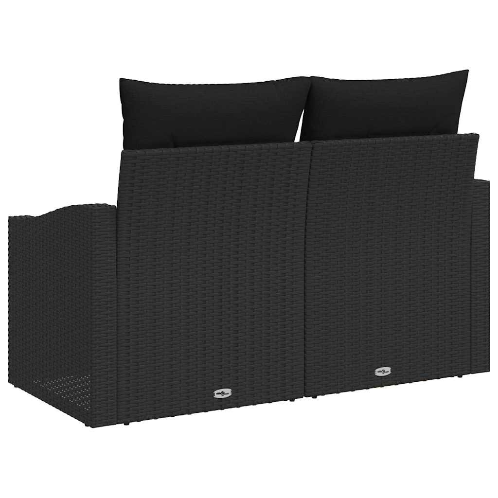 Garden Sofa with Cushion 123 x 62 x 69 cm Poly Rattan
