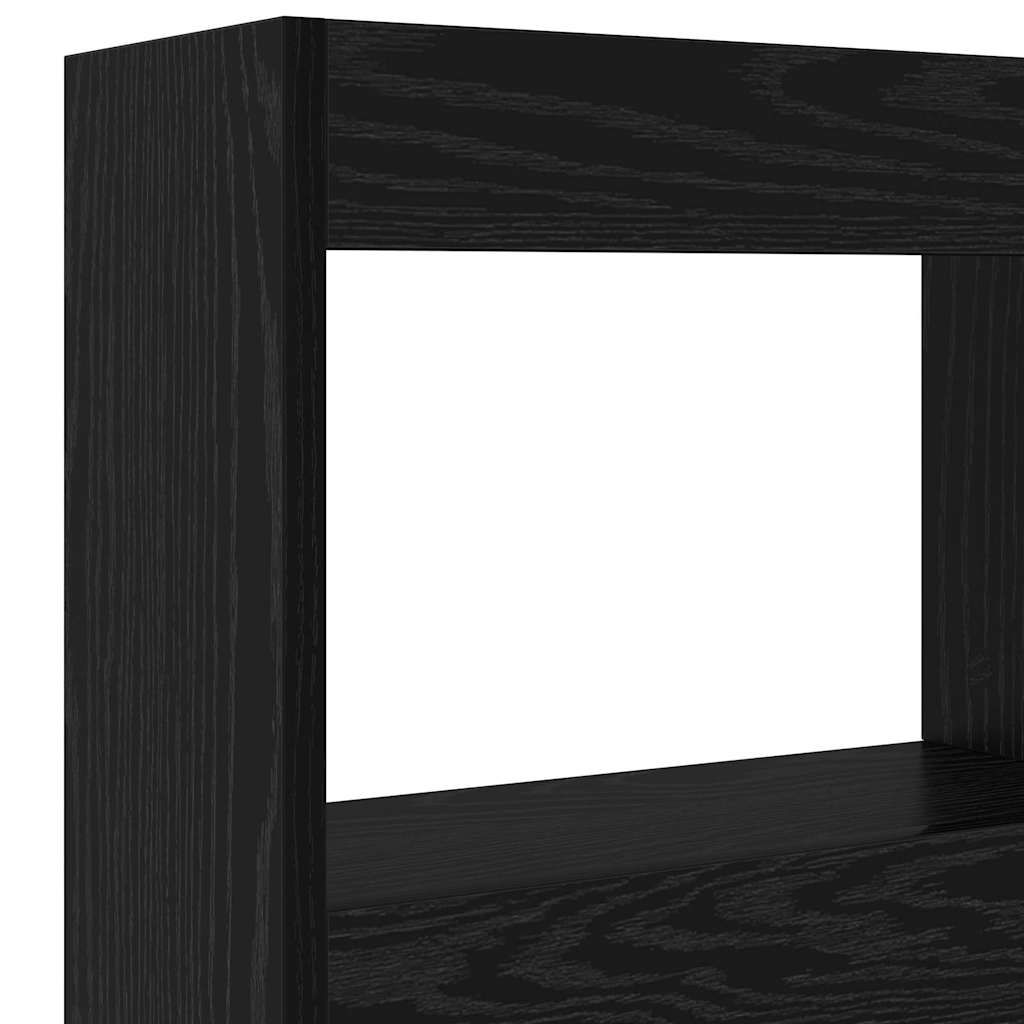Headboard Black Oak Engineered Wood