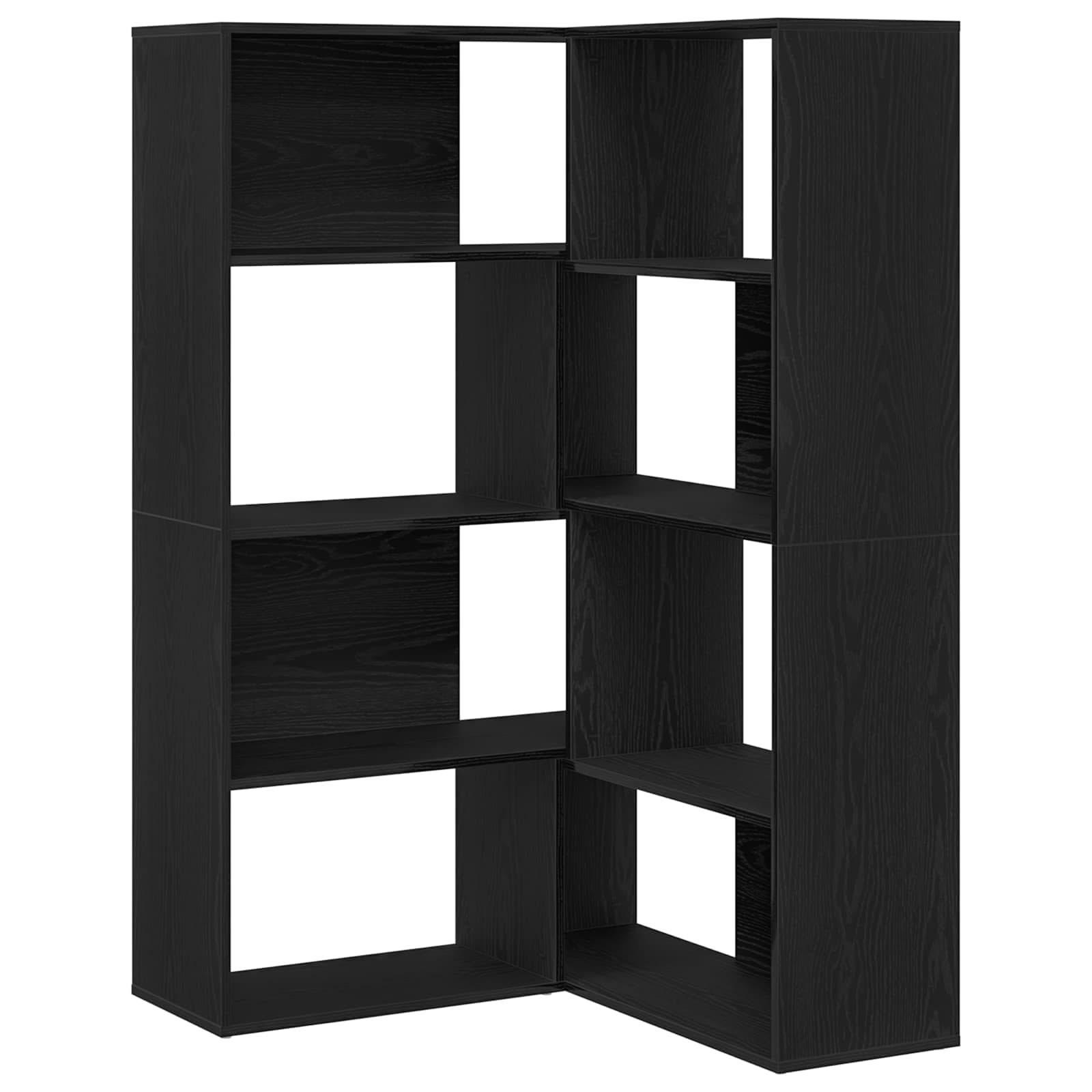 Wardrobe 6-Tier 85 x 85 x 140 cm Engineered Wood Black Oak