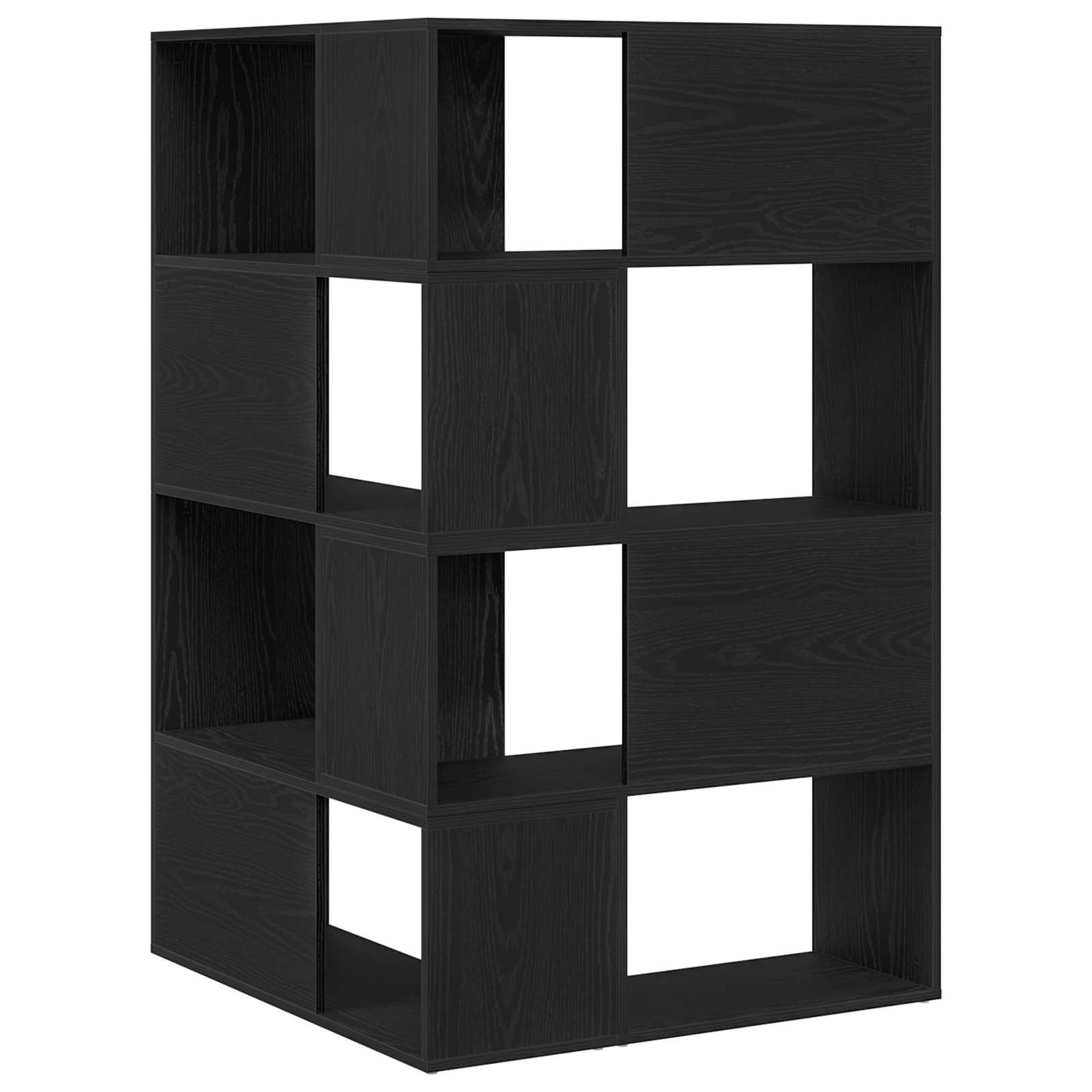 Wardrobe 6-Tier 85 x 85 x 140 cm Engineered Wood Black Oak