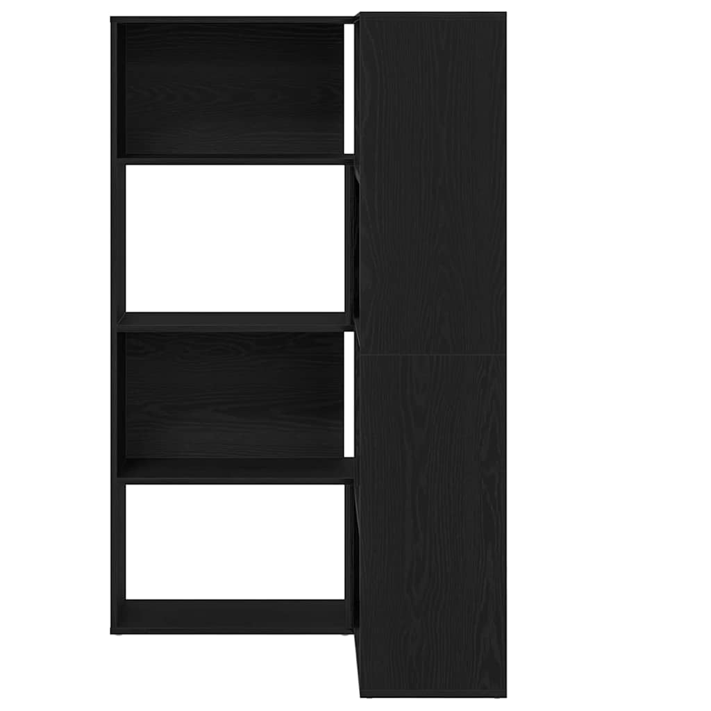 Wardrobe 2 pcs Black Oak 85 x 85 x 140 cm Engineered Wood