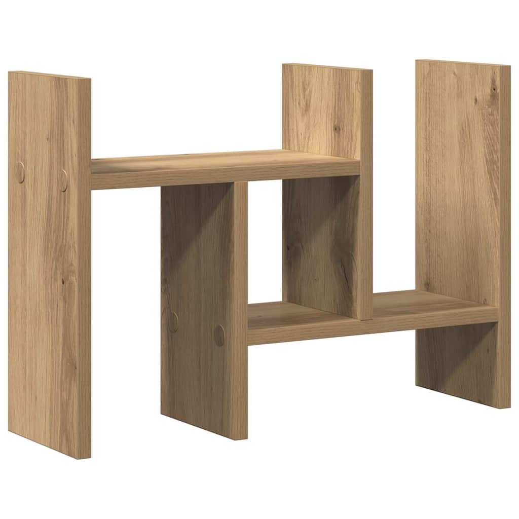 Desk Organiser Artisan Oak 50 x 15,5 x 35,5 cm Engineered Wood