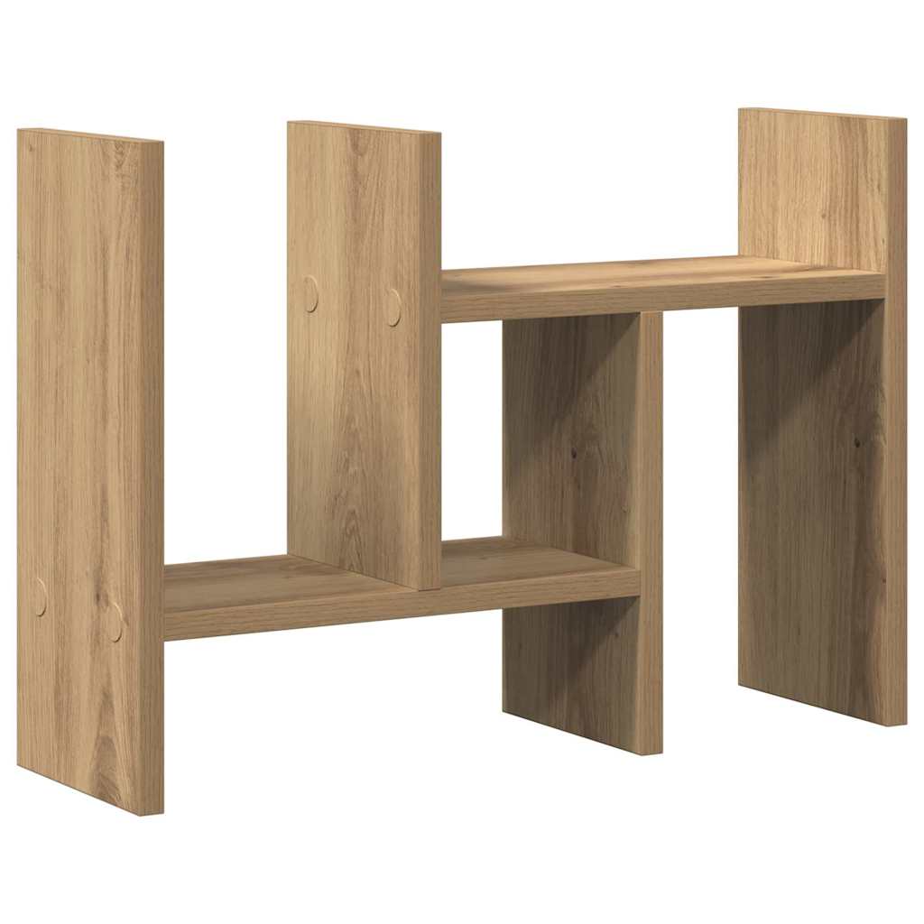 Desk Organiser Artisan Oak 50 x 15,5 x 35,5 cm Engineered Wood