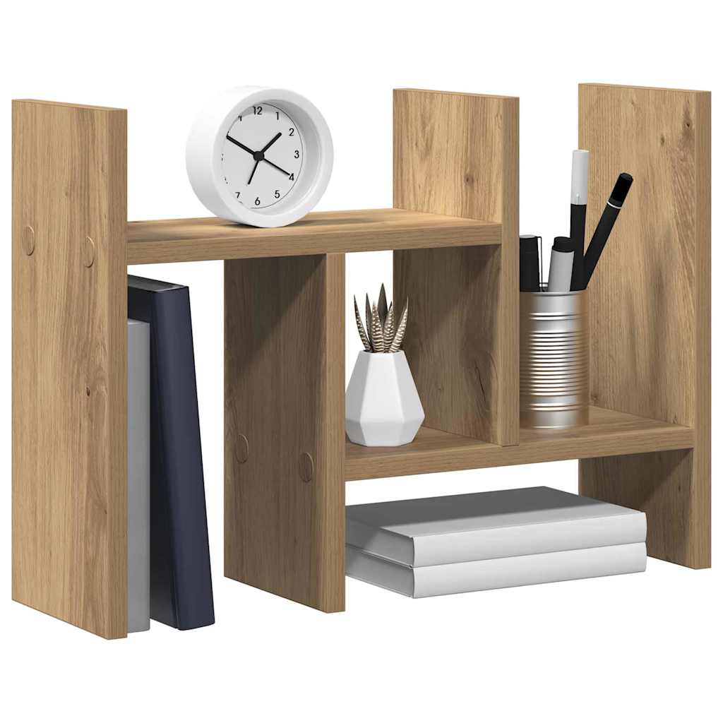Desk Organiser Artisan Oak 50 x 15,5 x 35,5 cm Engineered Wood