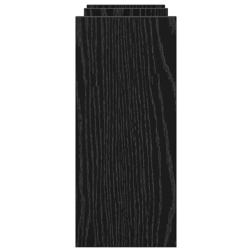 Desk Organiser Black Oak 50 x 15,5 x 35,5 cm Engineered Wood