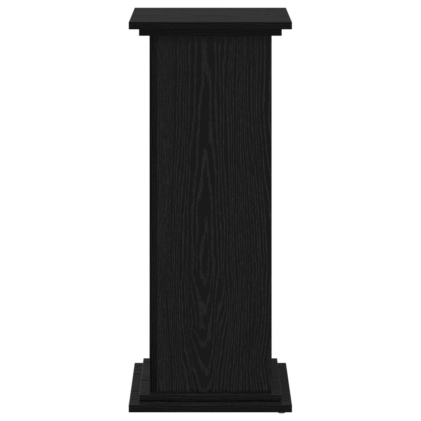 Plant Stand Black Oak 33 x 33 x 80 cm Engineered wood
