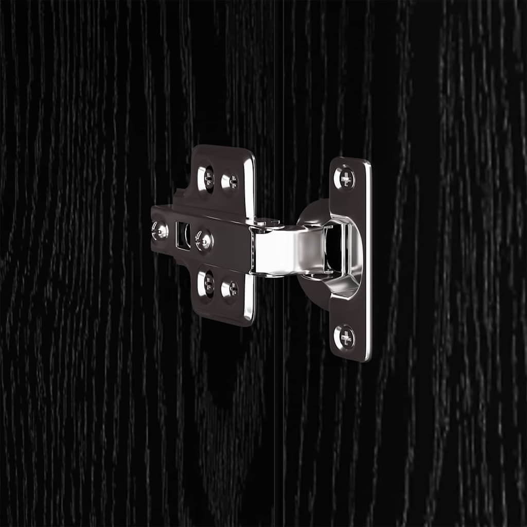 Display Stand Black Oak 31 x 30 x 60 cm Engineered wood