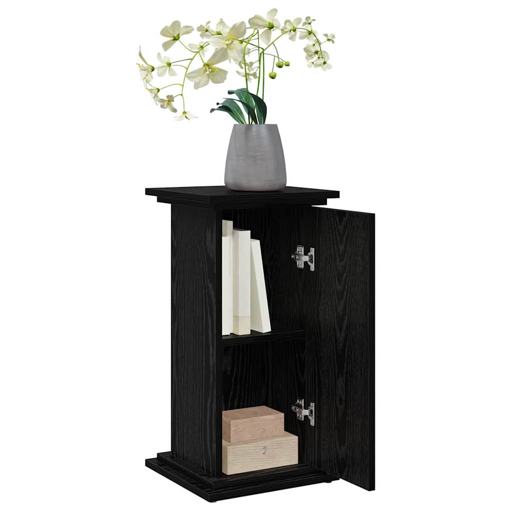 Display Stand Black Oak 31 x 30 x 60 cm Engineered wood
