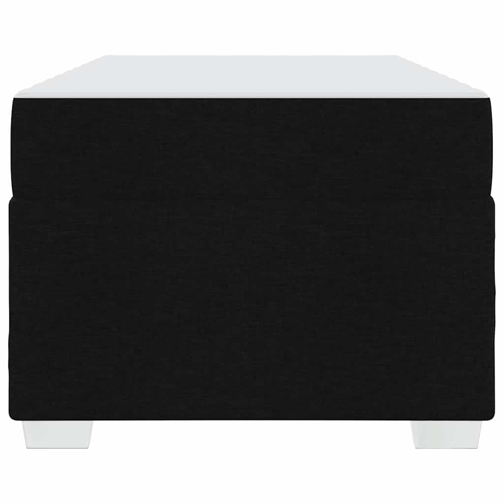 Bed Frame with Mattress Black 90 x 190 cm Fabric