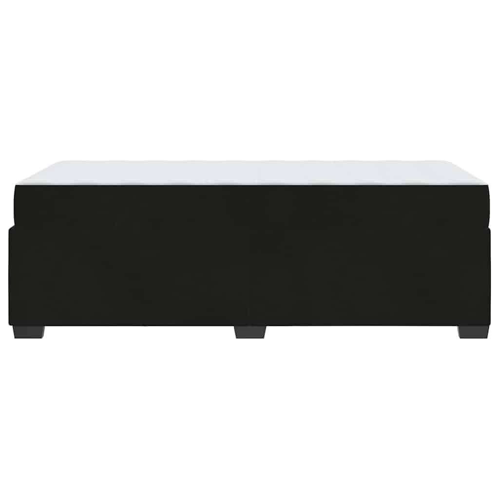 Bed Frame with Mattress Black 90 x 190 cm Fabric