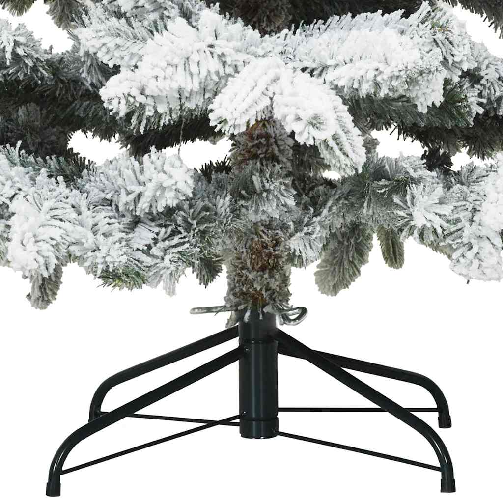 Artificial Christmas Tree with 300 LEDs White 210 cm PE and PVC