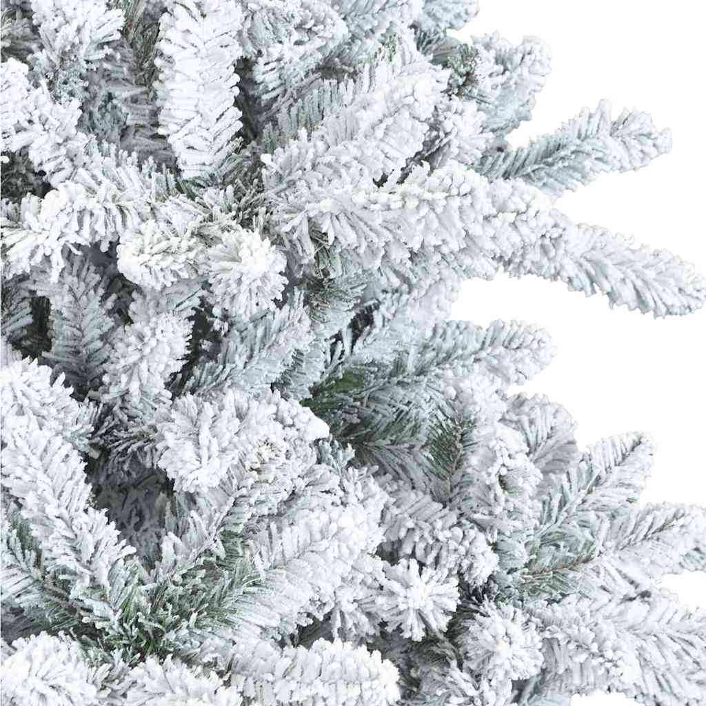 Artificial Hinged Christmas Tree White 180 cm PVC and Steel