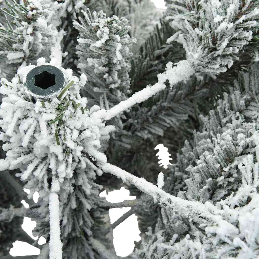 Artificial Hinged Christmas Tree White 180 cm PVC and Steel