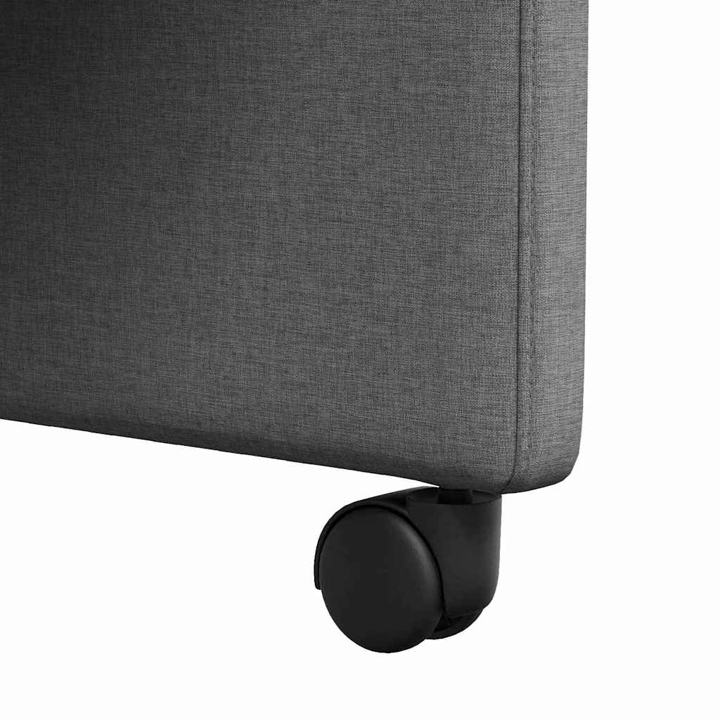 Dining Chairs with Wheels 2 pcs Dark grey 57 x 67 x 95 cm