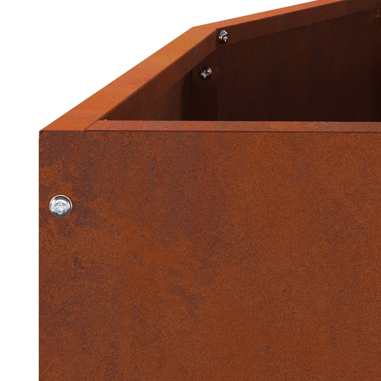 Planter Rusty 120 x 60 x 35 cm Weathering Steel