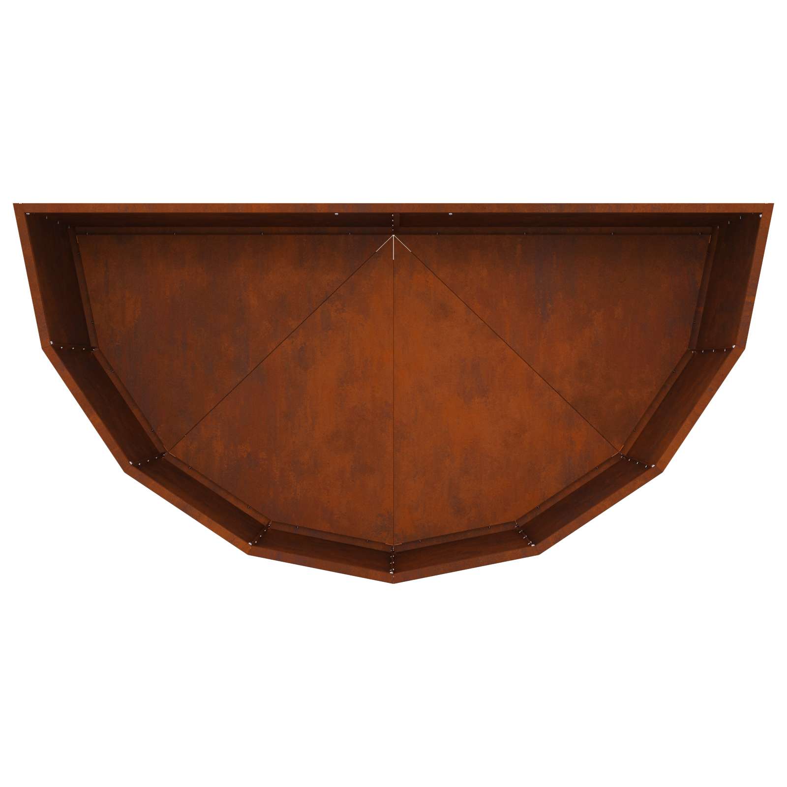 Planter Rusty 120 x 60 x 50 cm Weathering Steel