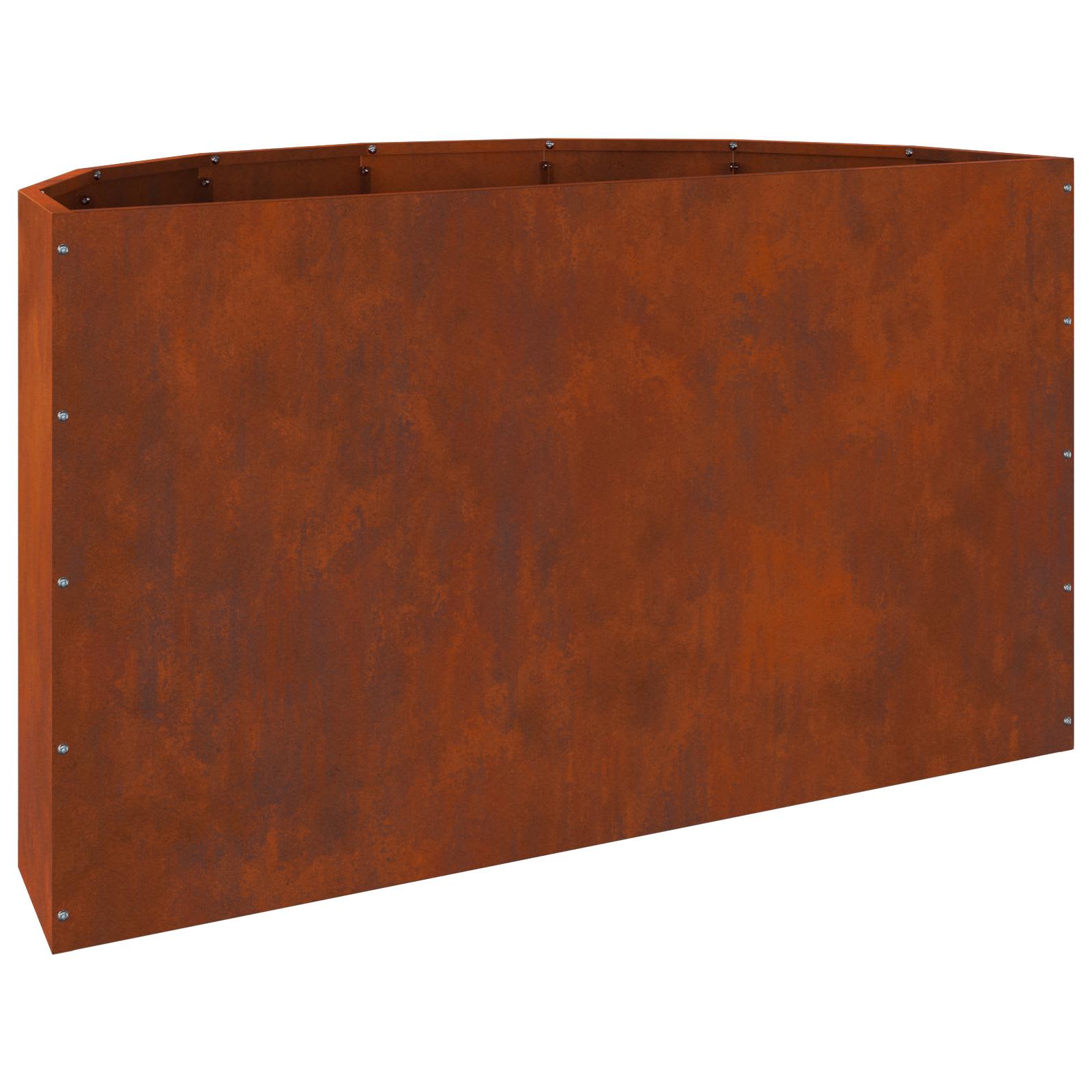 Planter Rusty 90 x 45 x 50 cm Weathering Steel