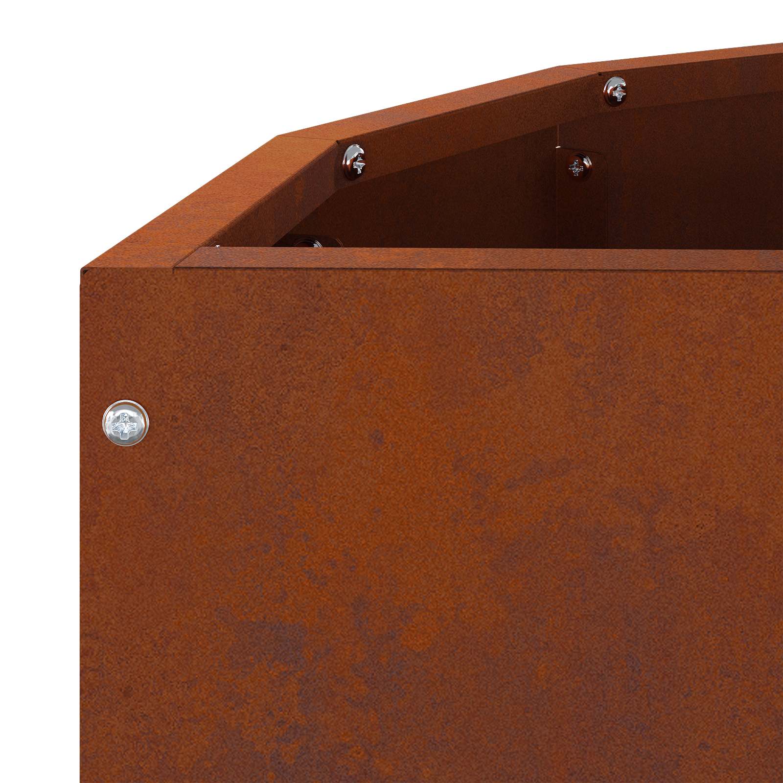 Planter Rusty 60 x 30 x 50 cm Weathering Steel