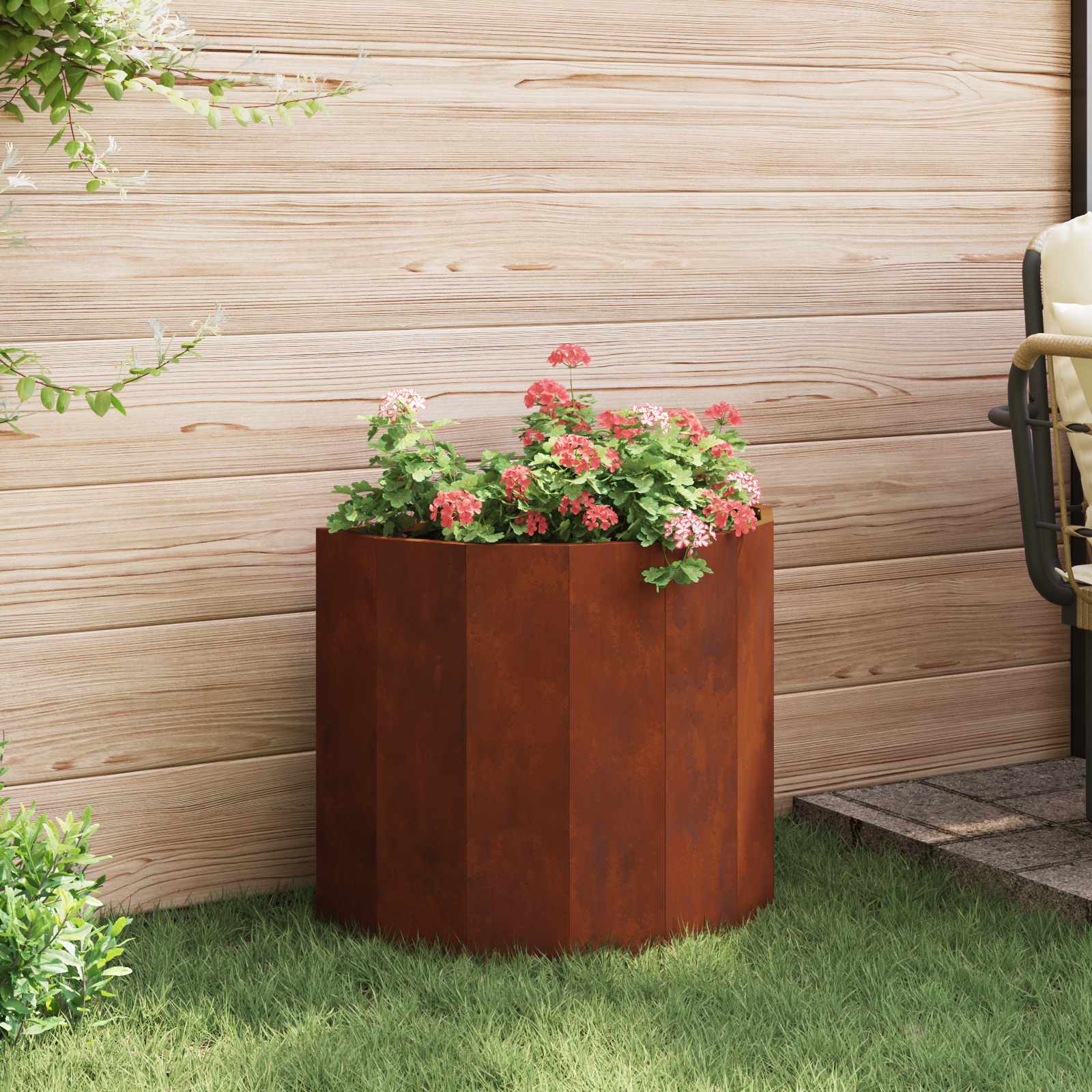 Planter Rusty 60 x 30 x 50 cm Weathering Steel