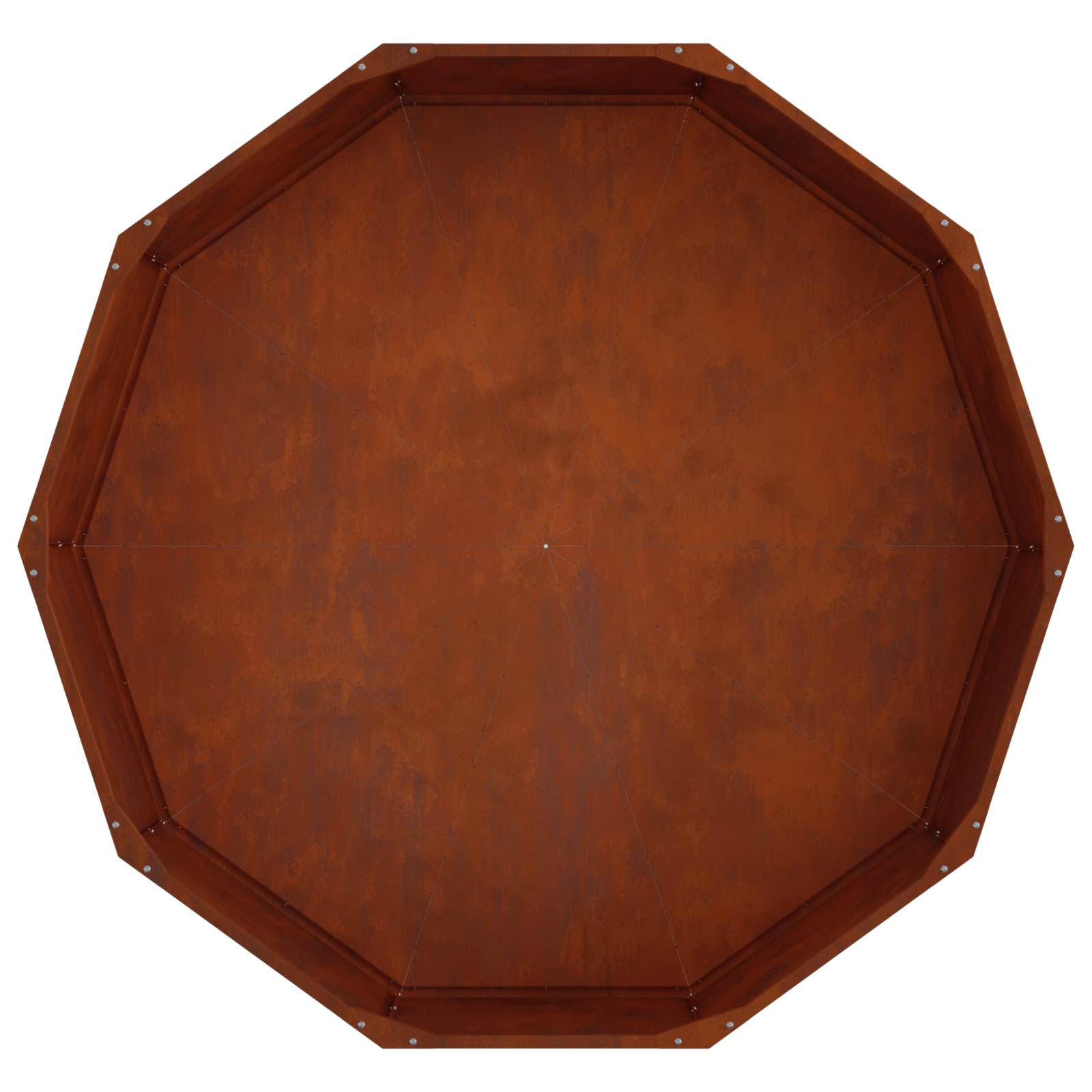 Planter Rusty 120 x 120 x 35 cm Weathering Steel