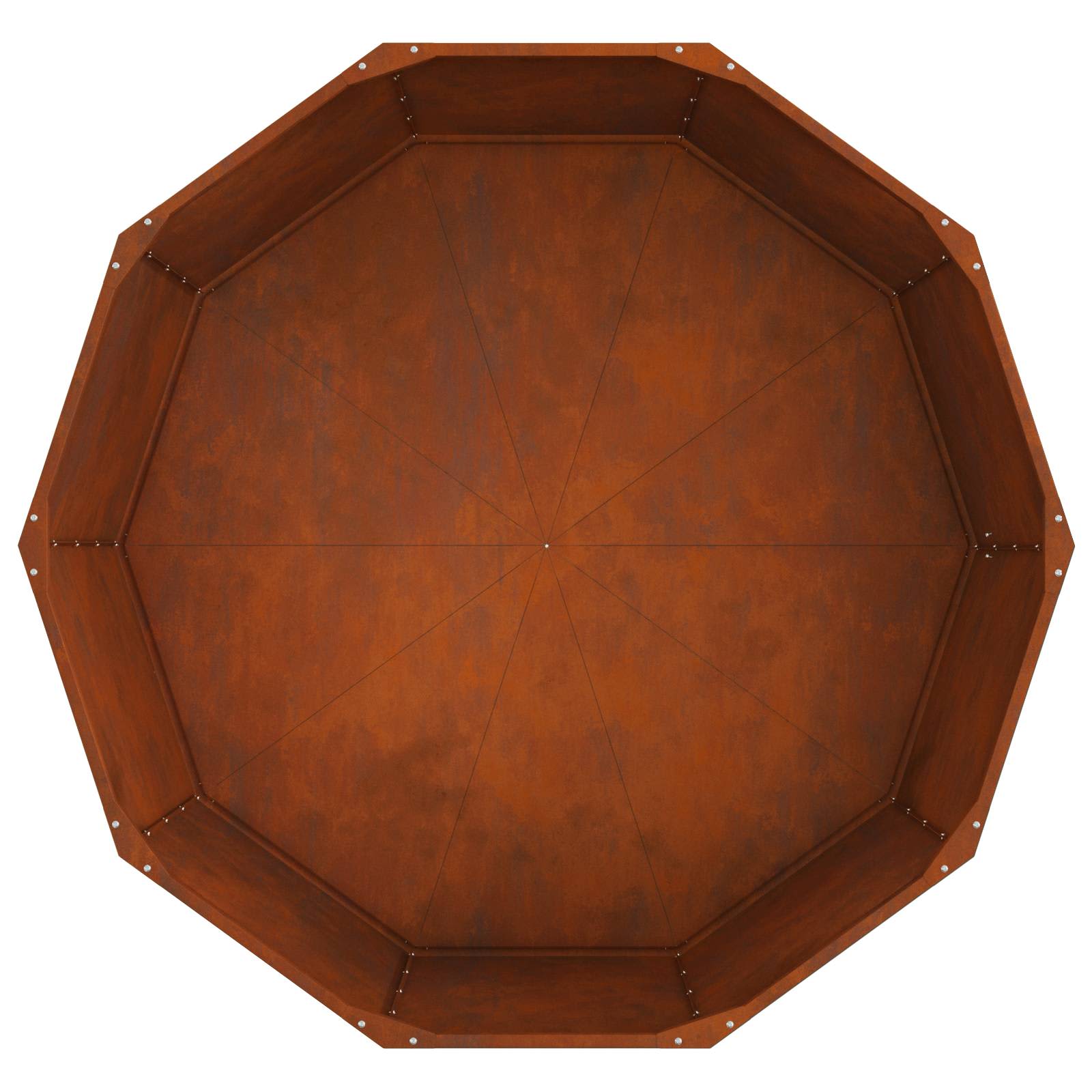 Planter Rusty 120 x 120 x 50 cm Weathering Steel