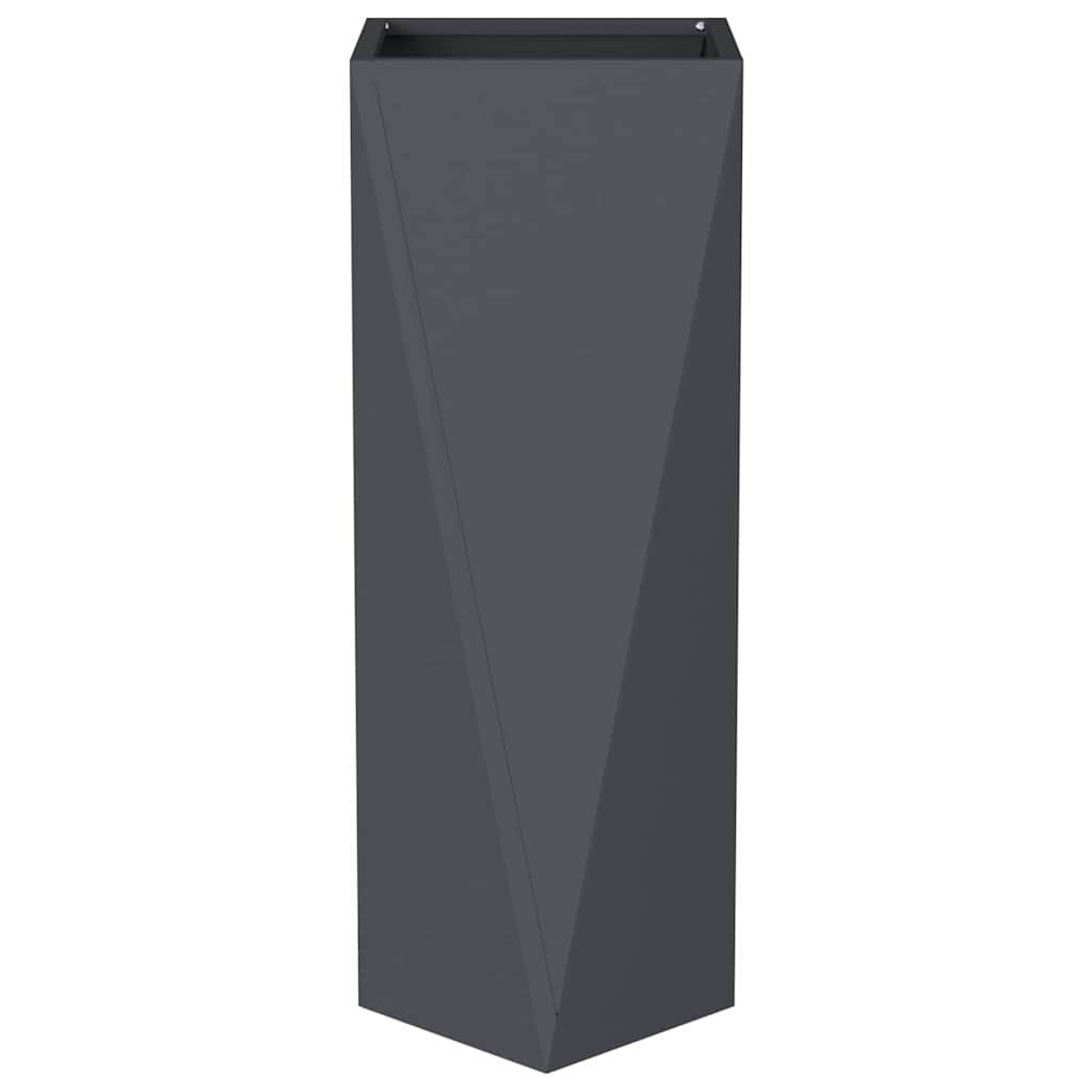 Planter Anthracite 30 x 30 x 75 cm Steel