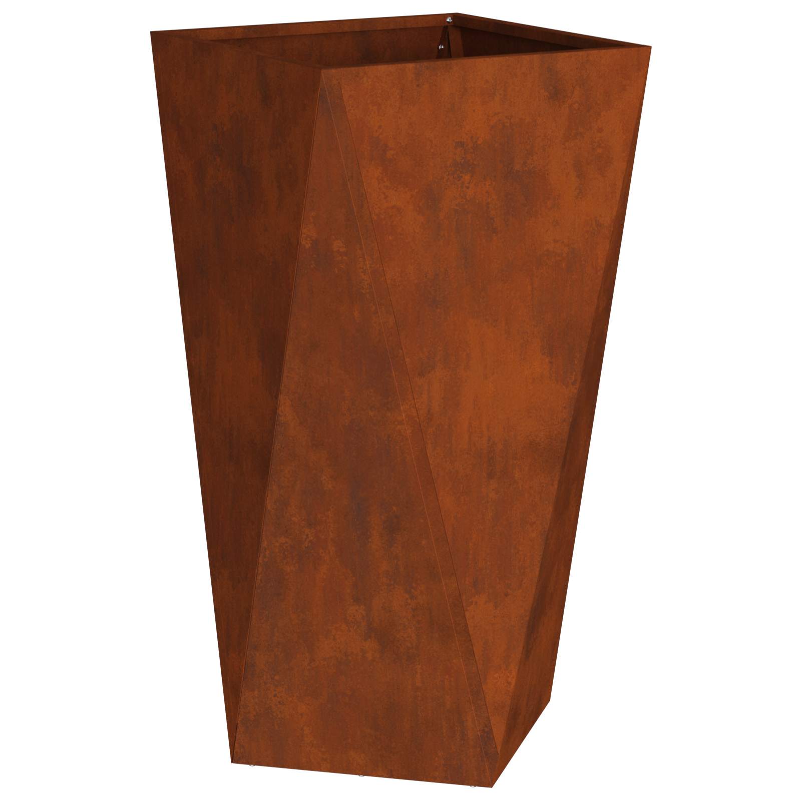 Planter Rusty 40 x 40 x 75 cm Weathering Steel