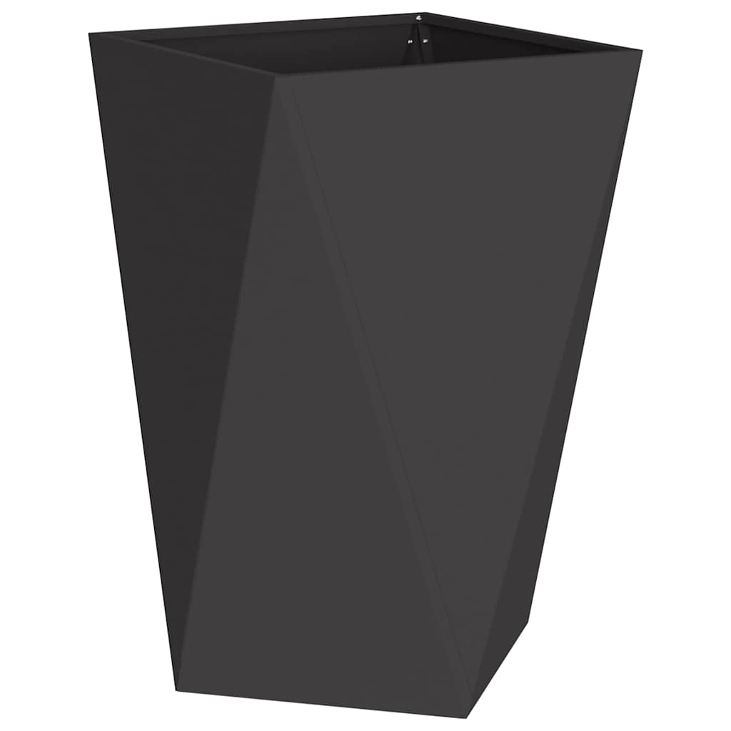 Planter Black 50 x 50 x 75 cm Steel