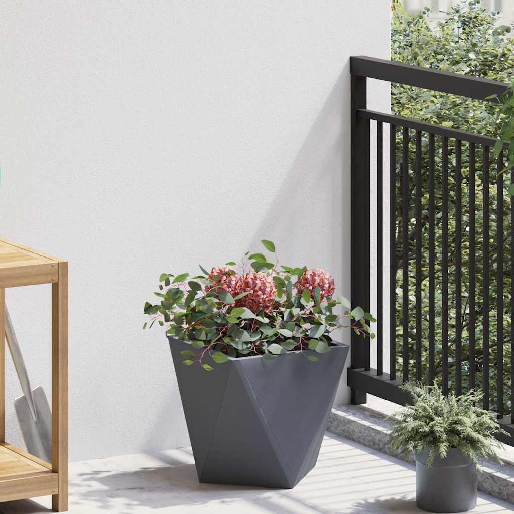 Planter Anthracite 30 x 30 x 30 cm Steel